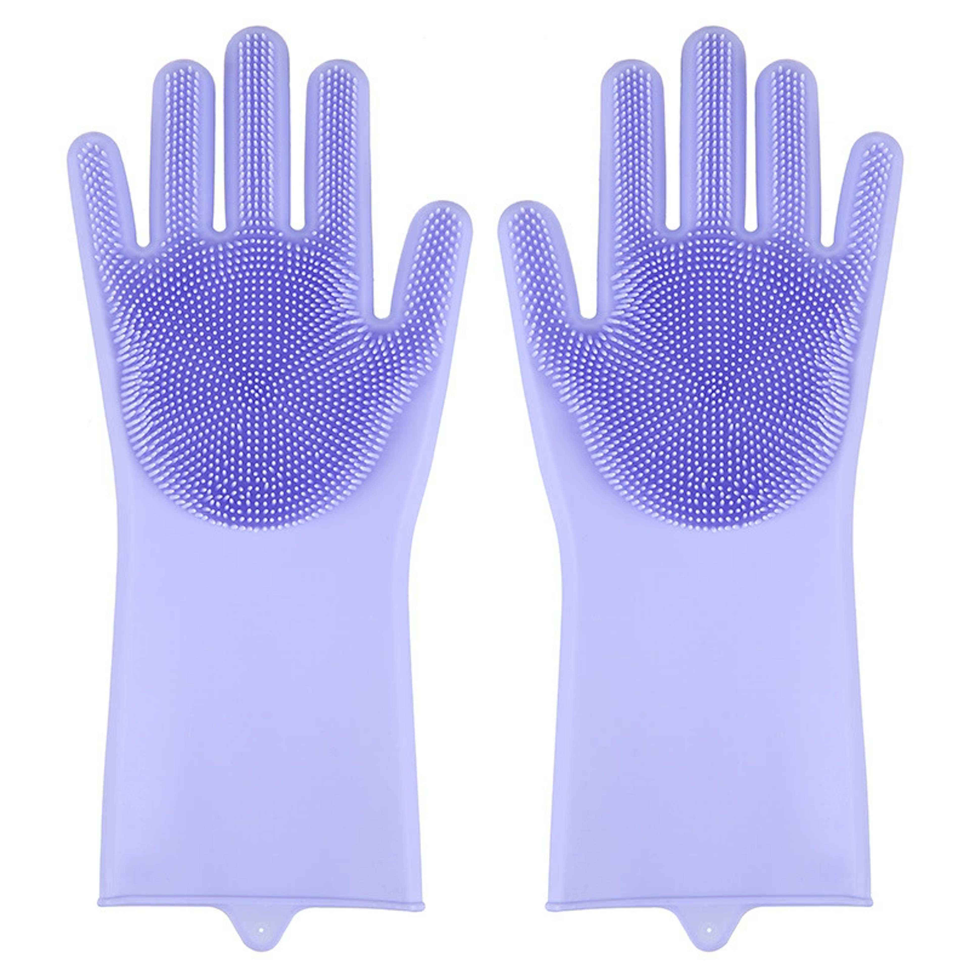 Magic Silicone Dishwashing Gloves with Built In Scrubber for Kitchen & Household Cleaning – view 8