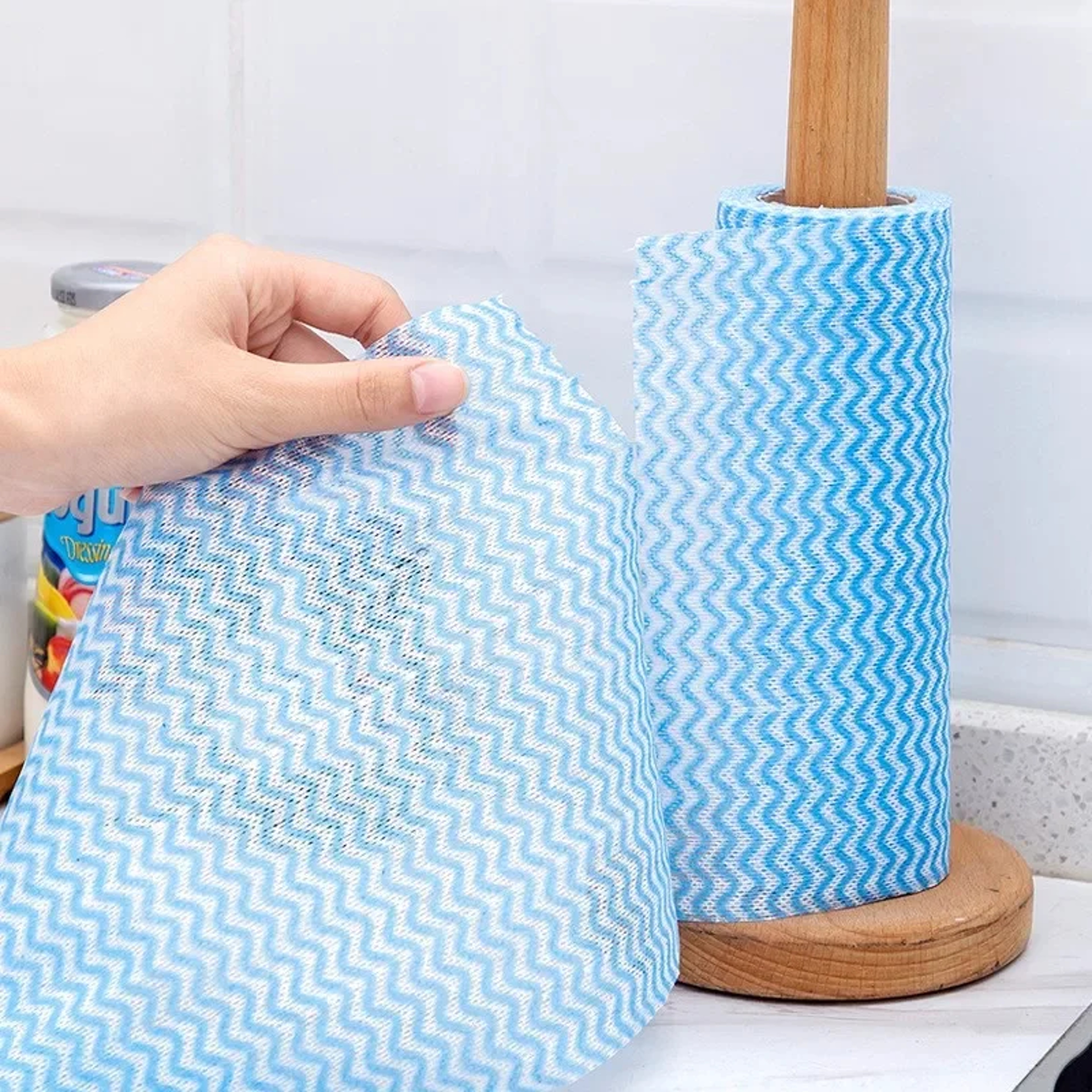 Reusable Disposable Kitchen Cloth Roll  Sheets Tear Off Non Woven Cleaning Cloth For Everyday Clean 3