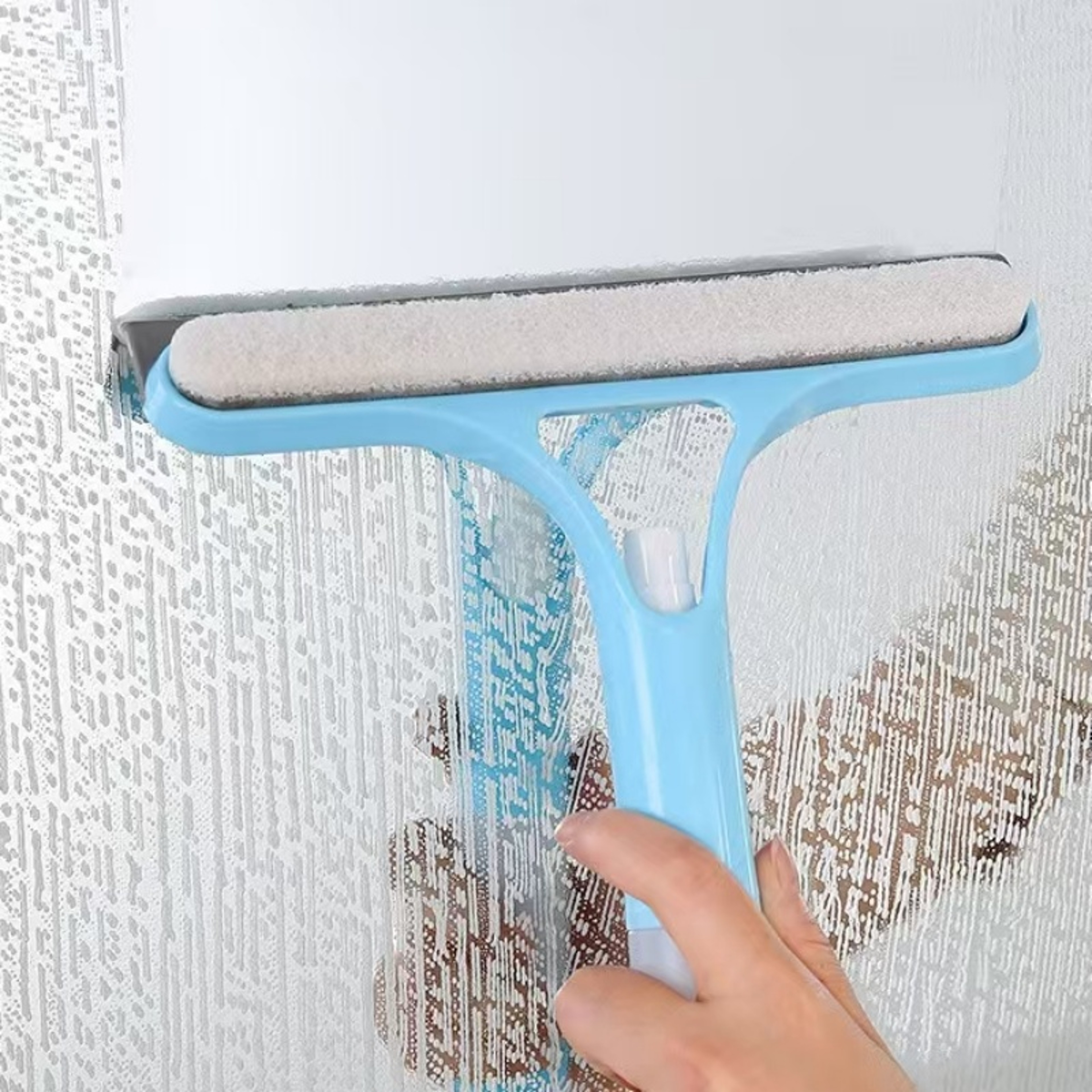Window Cleaner Tool with Spray Bottle & Double Sided Glass Squeegee – view 3