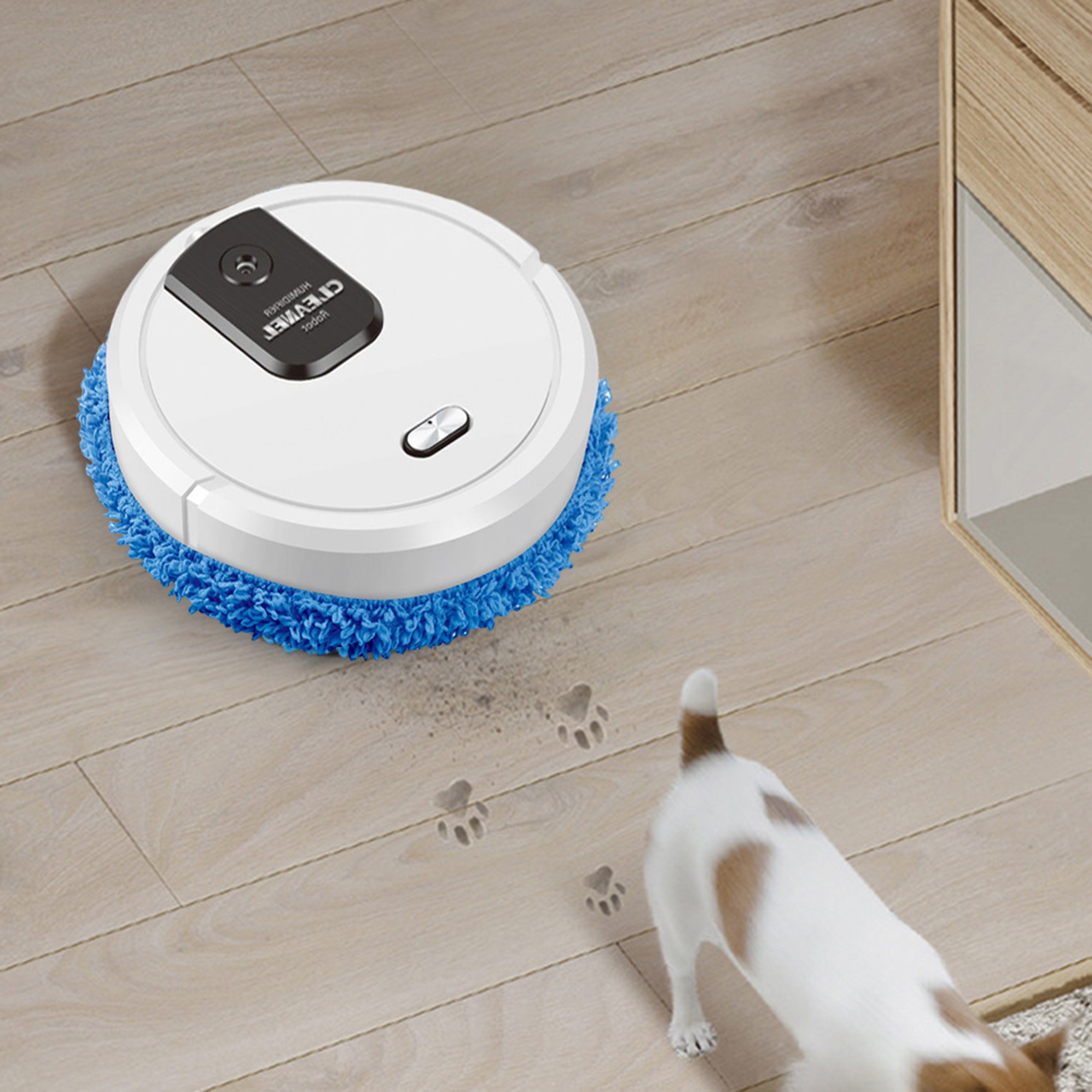 Smart Robot Mop Automatic Floor Cleaner with Spray Rechargeable Wet Dry Cleaning – view 4