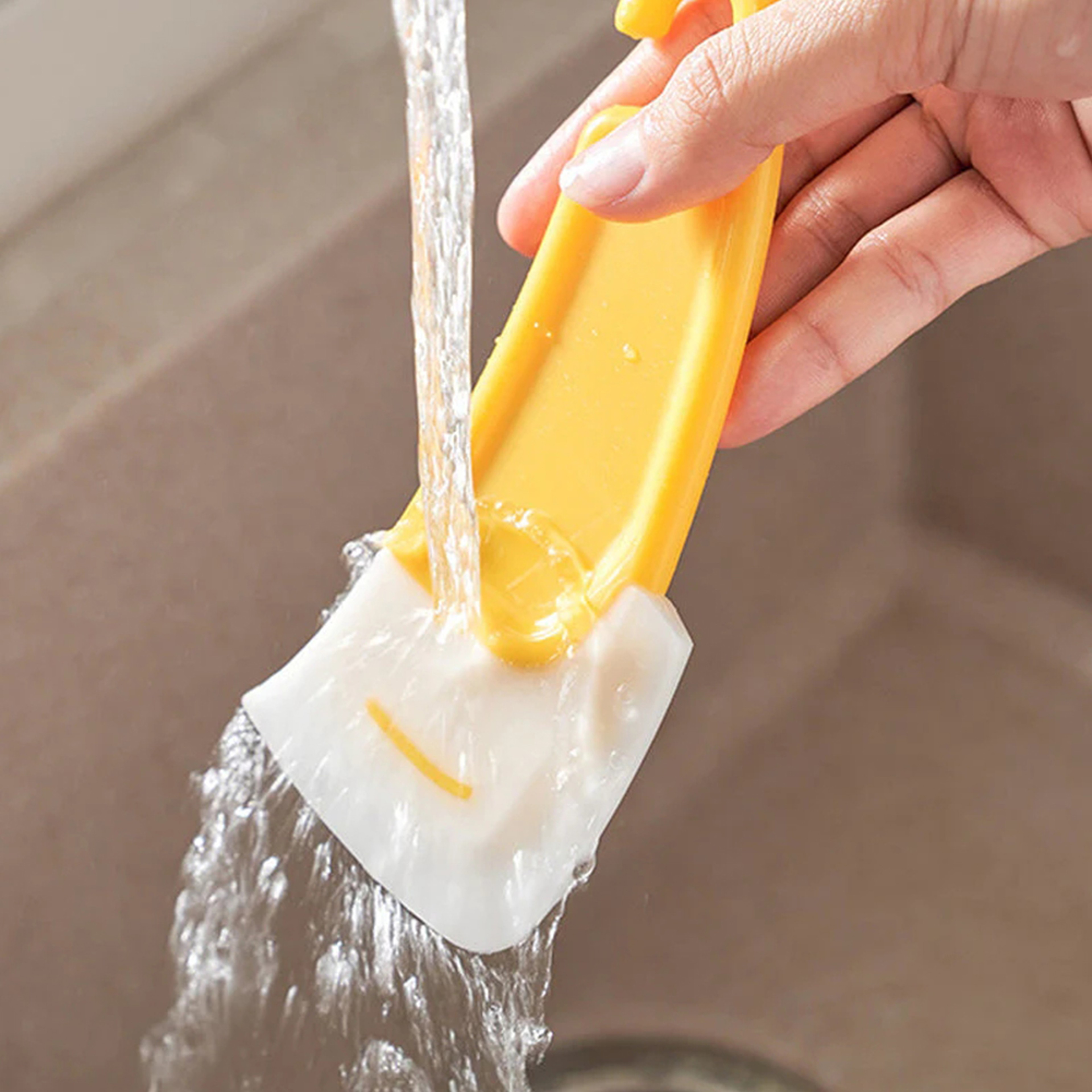 Flexible Silicone Bowl Scraper Dough Spatula Kitchen Scraper Tool 2