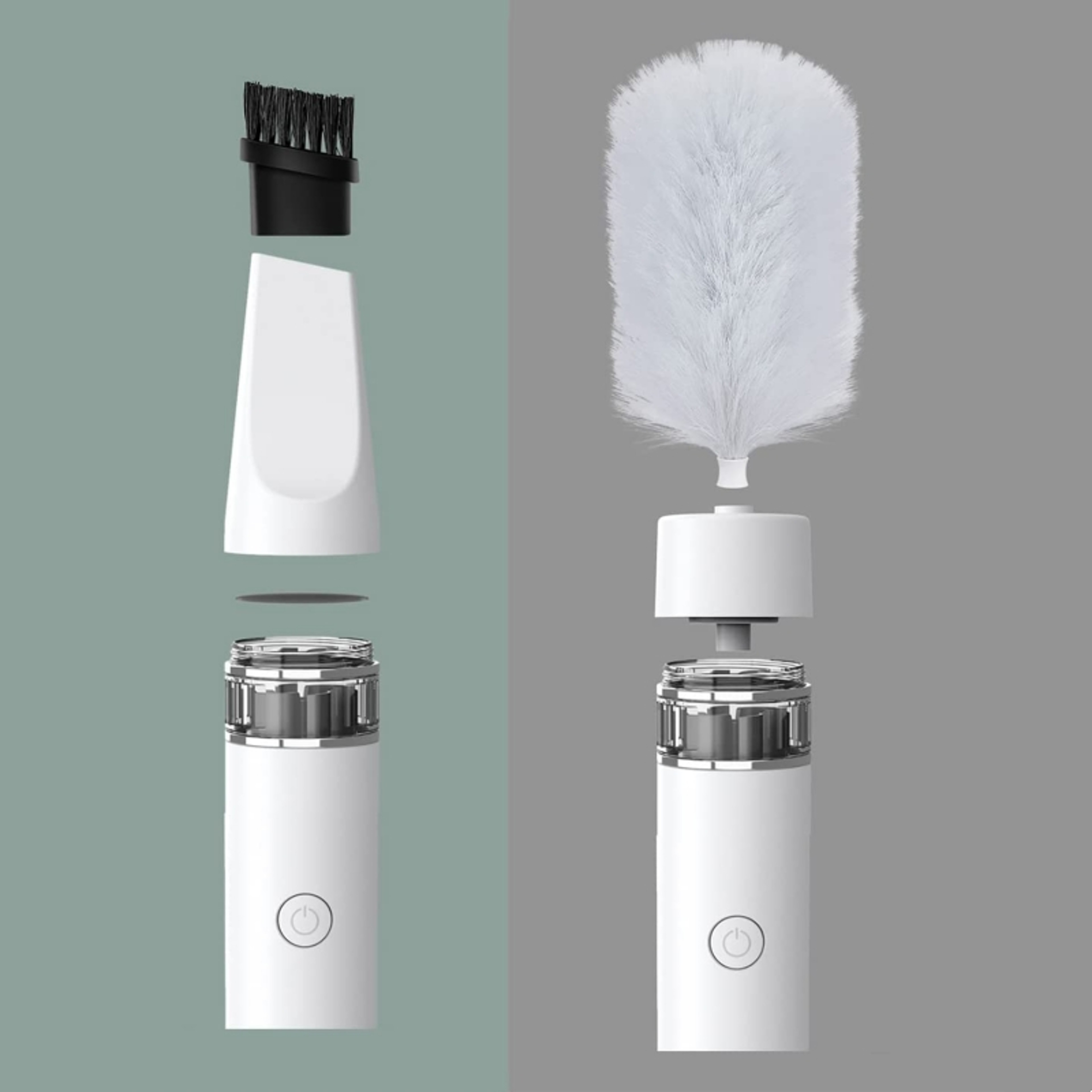 Electric Spin Duster Adjustable Feather Duster for Furniture, Ceiling Fans & Hard to Reach Spaces – view 2