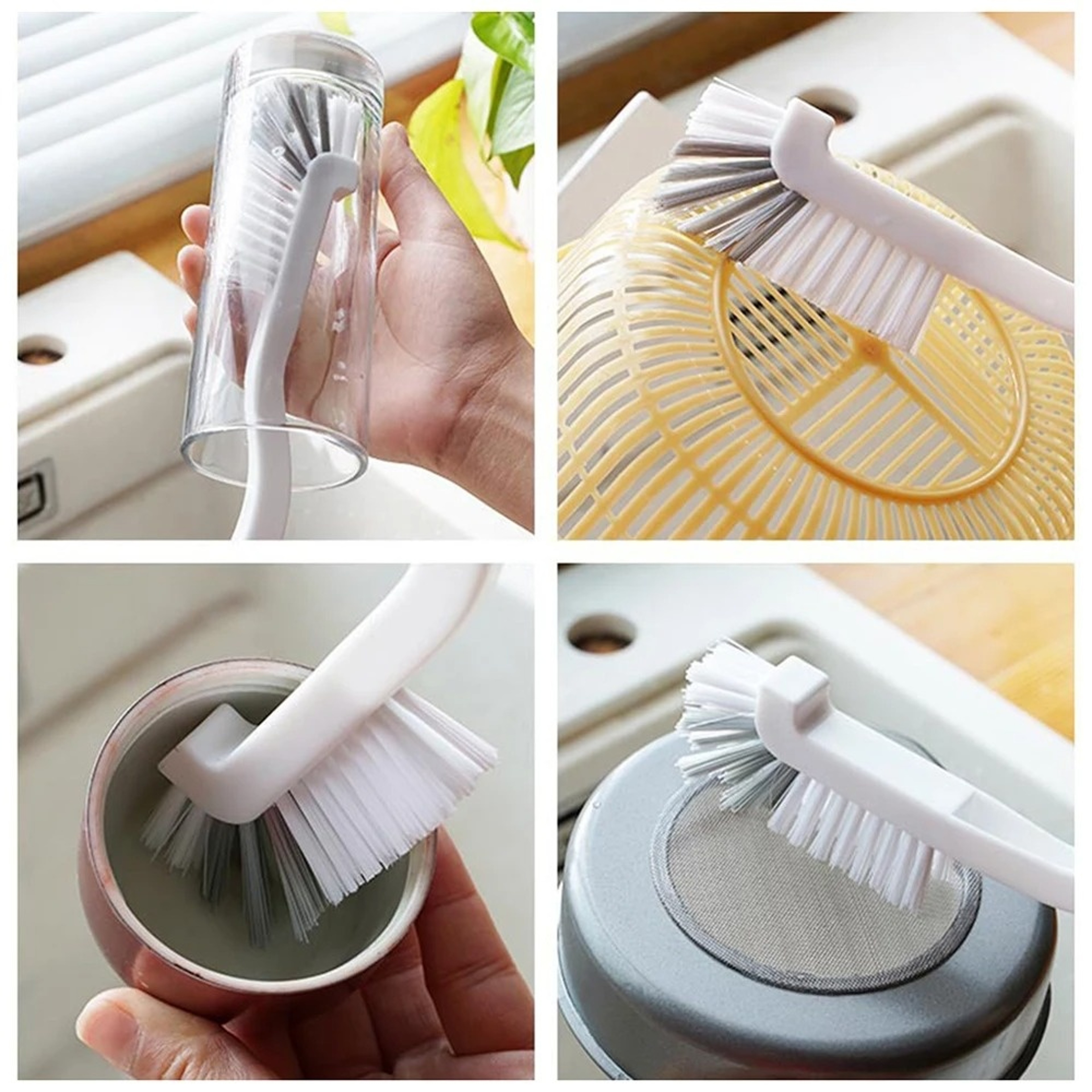 Long Handle Sink Cleaning Brush For Kitchen And Bathroom Deep Cleaning 0