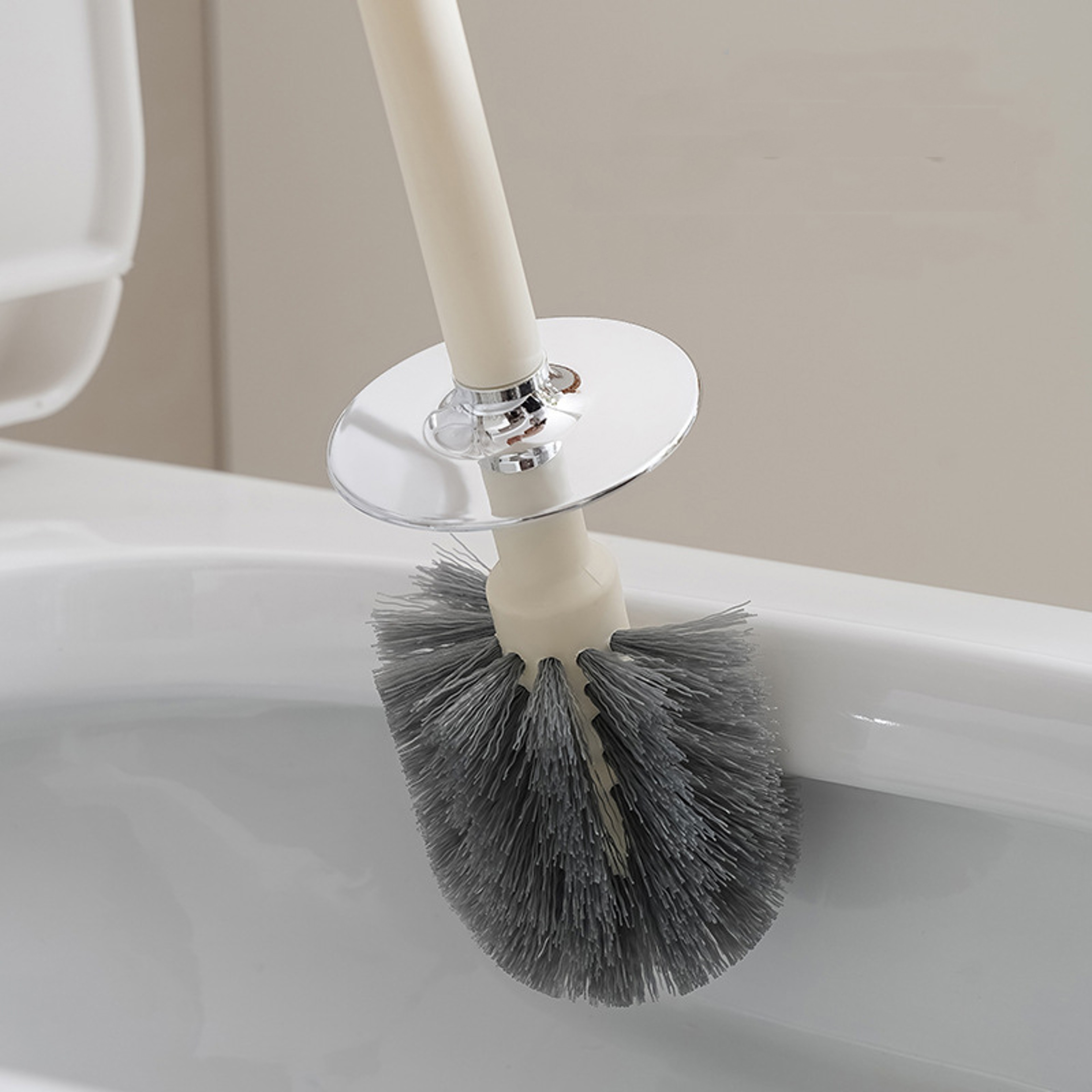 Odor Lock Toilet Brush Set with Quick Dry Holder for Deep Bathroom Cleaning – view 2