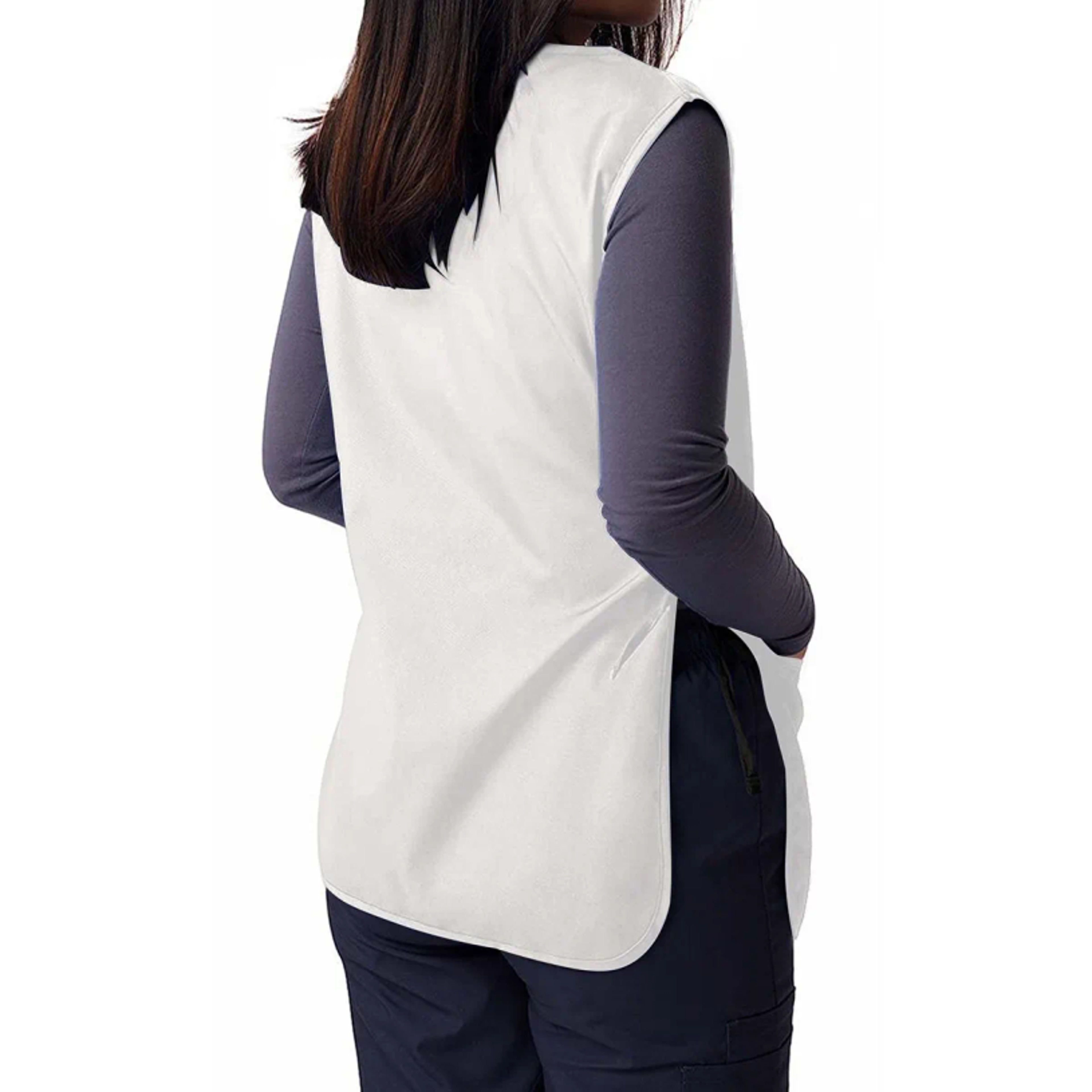 Professional Work Apron Uniform Vest with Pockets for Kitchen, Cleaning, Catering & Hospitality Staff – view 3