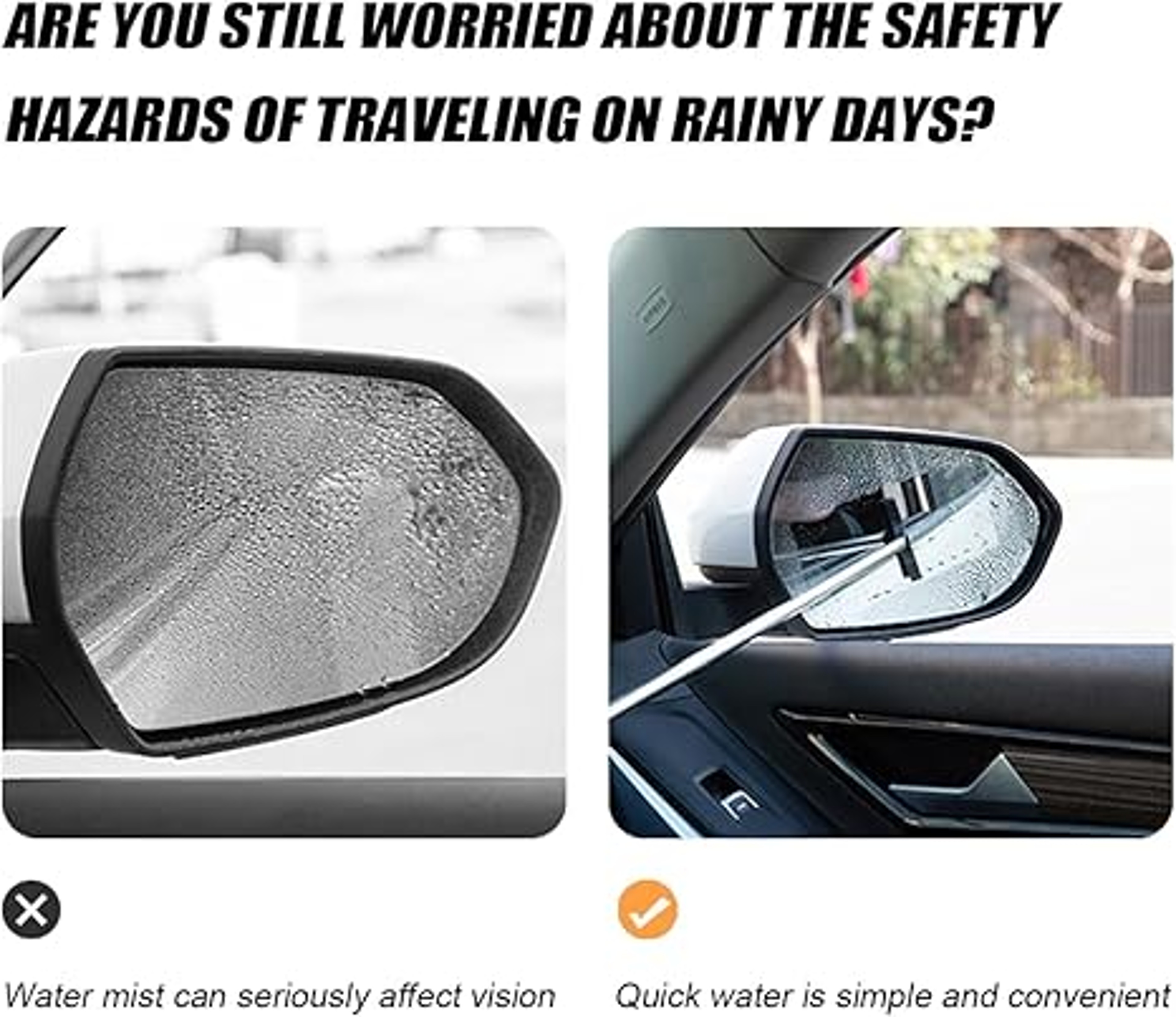 CrystalClear Car Windshield Cleaner With Extendable Handle  Reusable Microfiber Glass Pad 5