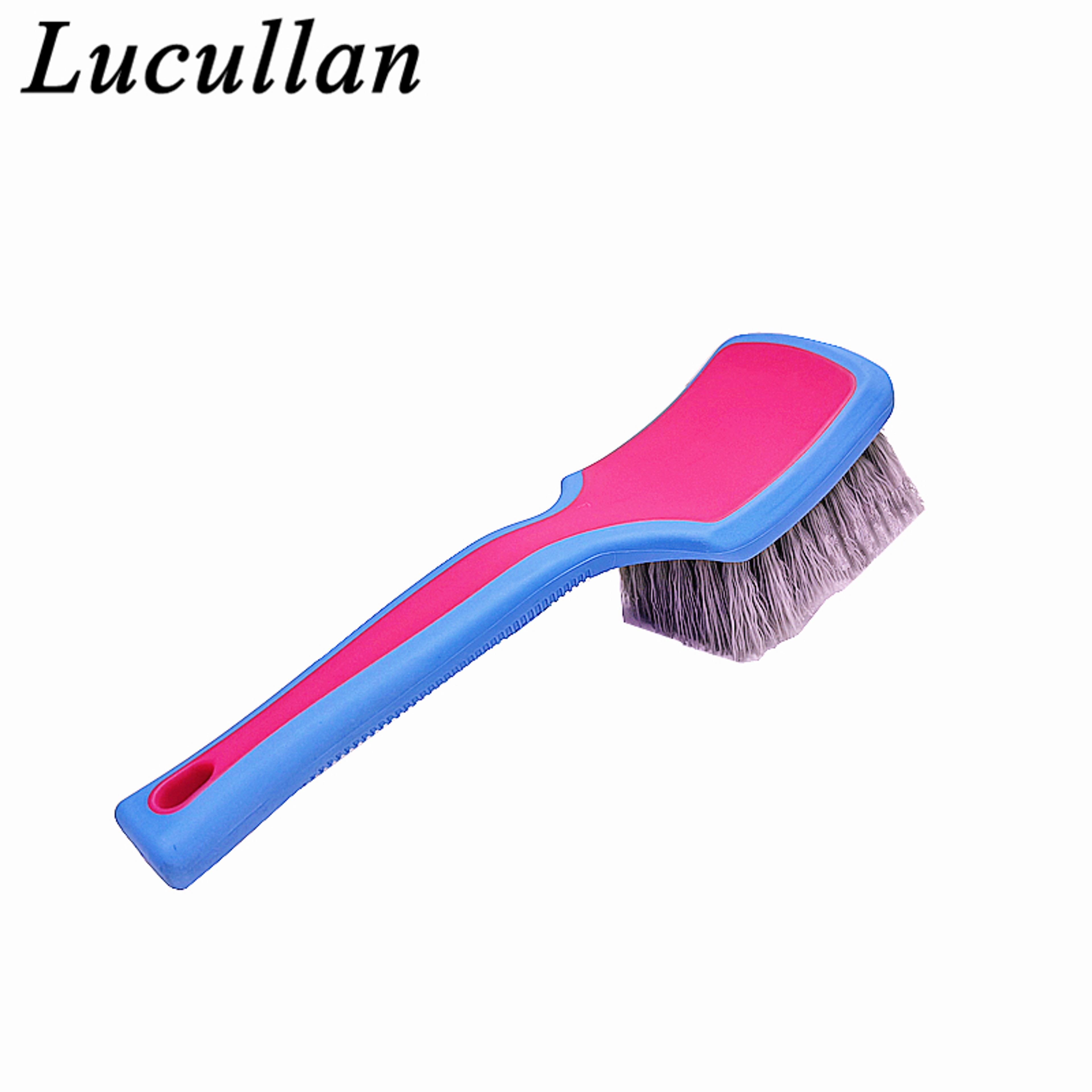Lucullan Tire Cleaning Brush With Ergonomic Grip For Deep Wheel  Tire Detailing 1