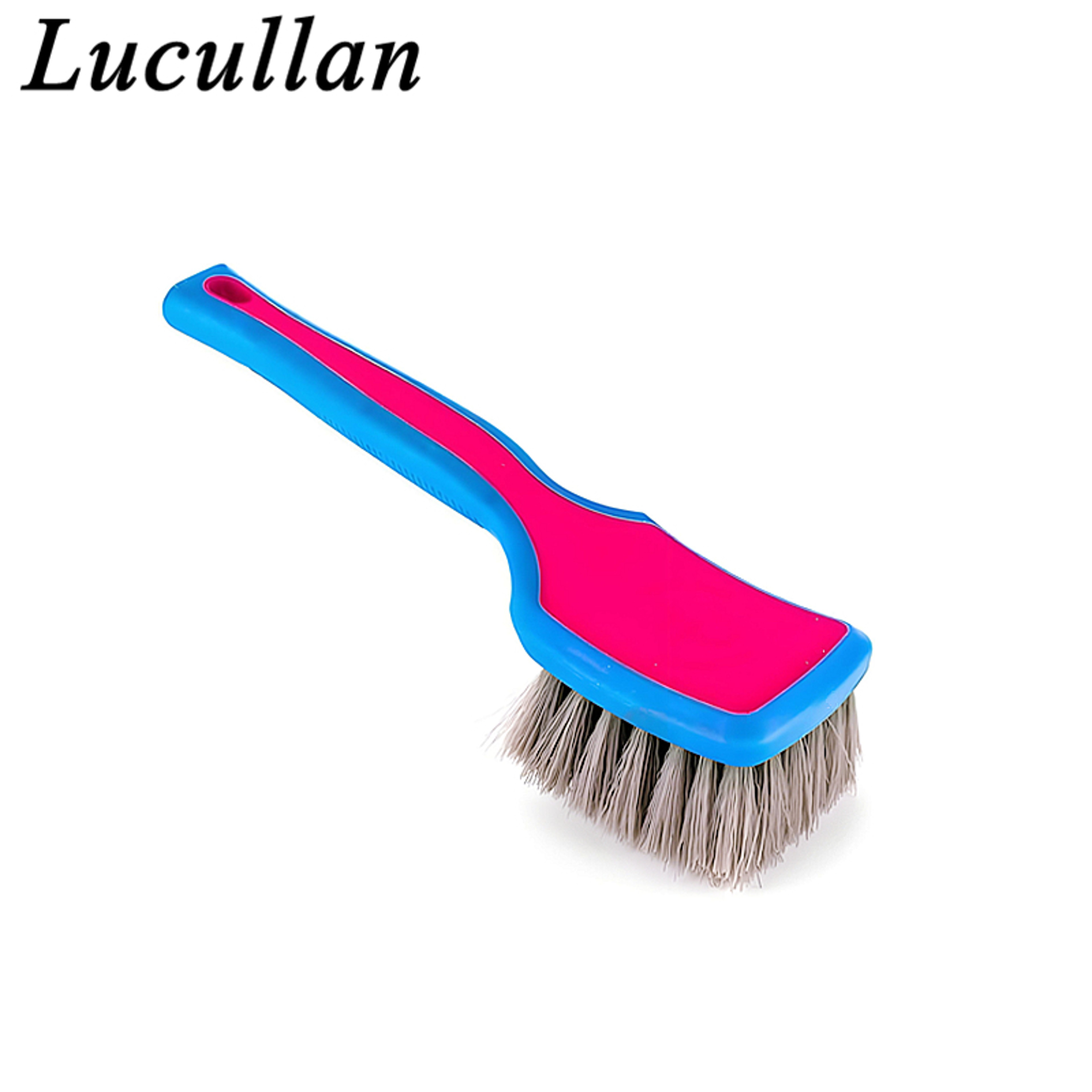 Lucullan Tire Cleaning Brush With Ergonomic Grip For Deep Wheel  Tire Detailing 6