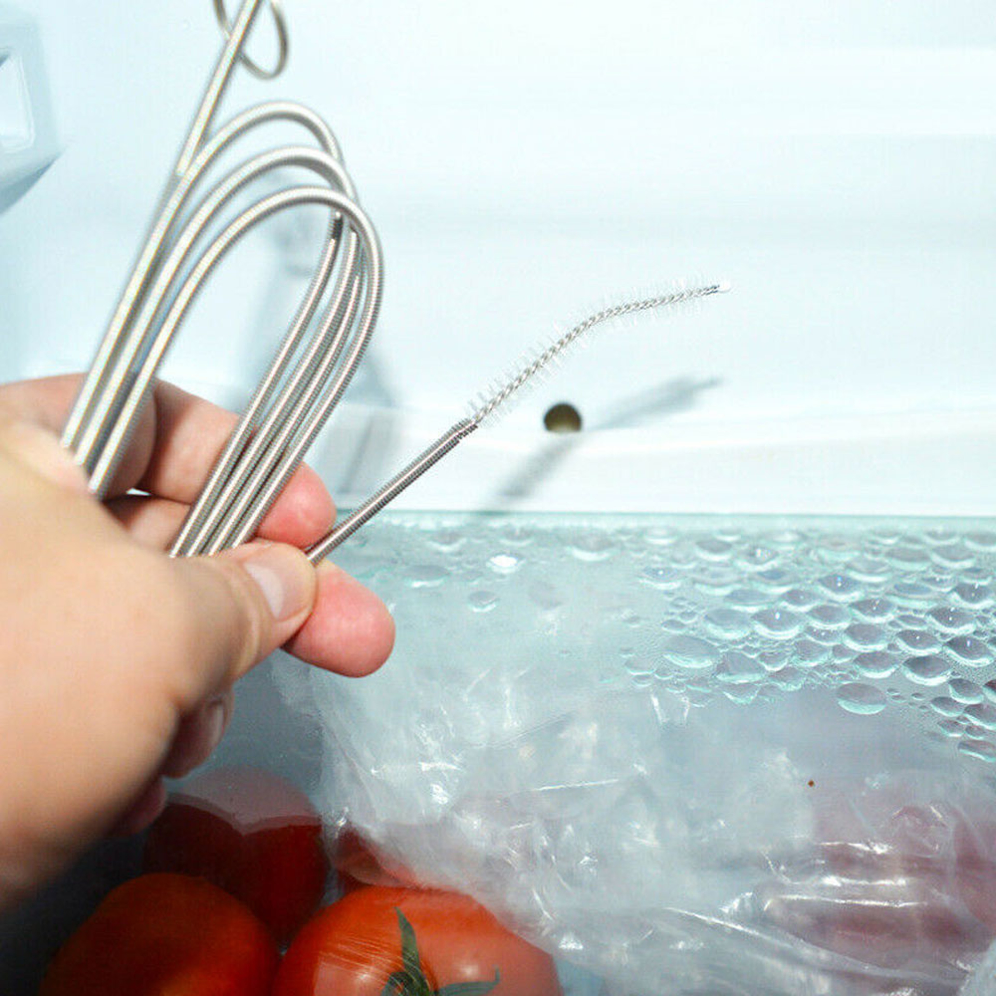 Flexible Refrigerator Drain Cleaning Brush Set for Drain Tube and Coil Maintenance – view 6