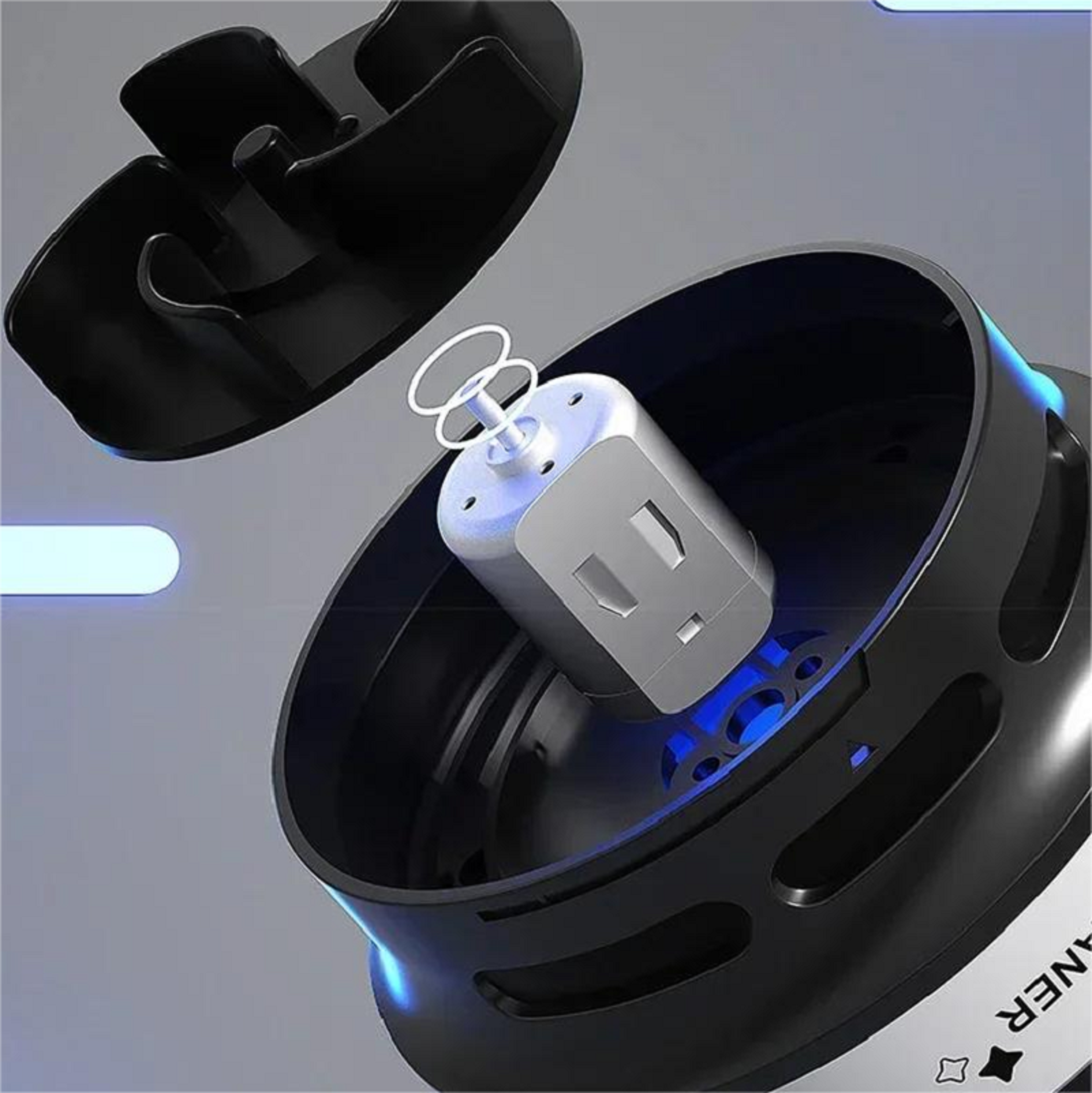 Mini Desk Vacuum USB Rechargeable Desktop Vacuum Cleaner For Crumbs Dust  Keyboard Cleaning 0