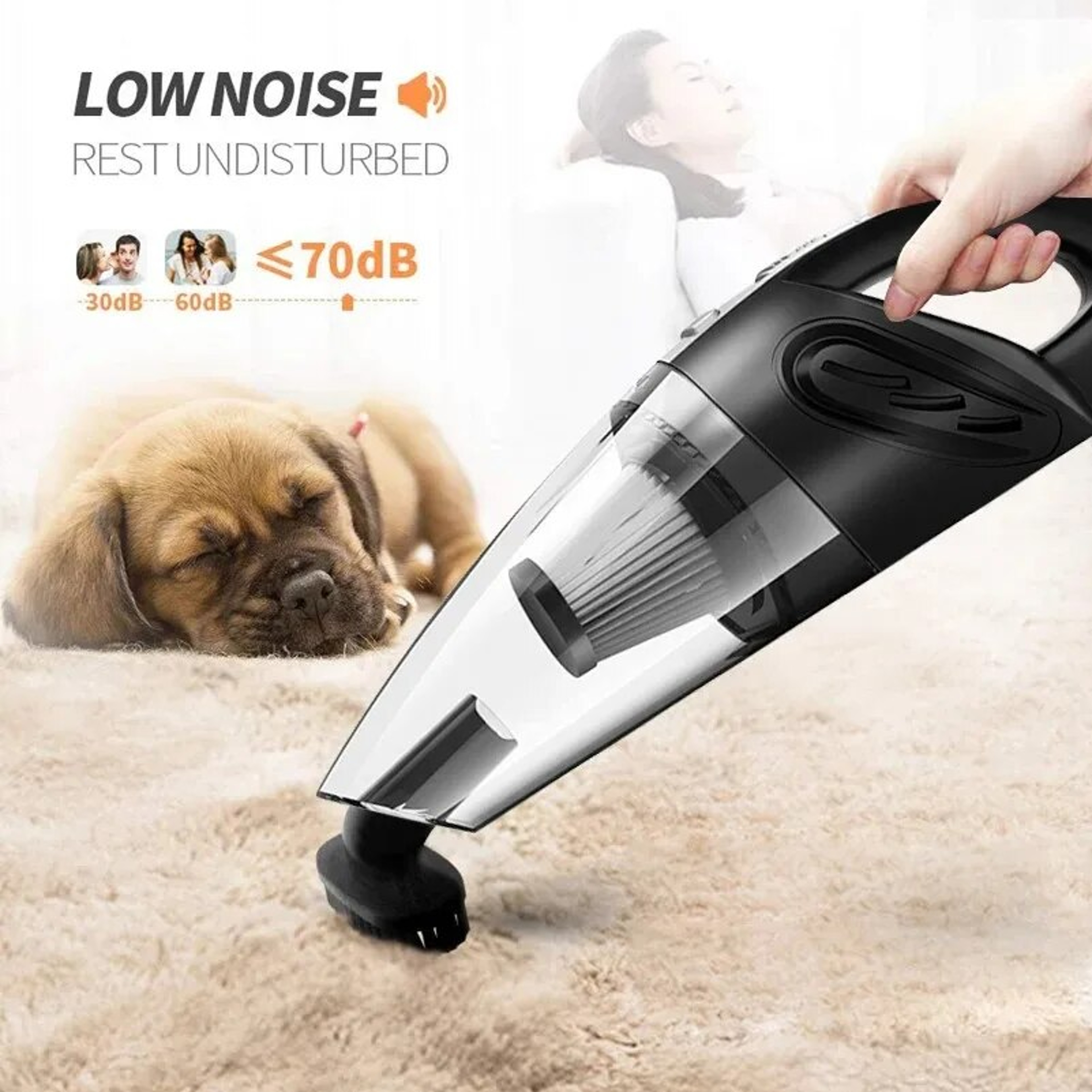 PowerClean Wireless Handheld Vacuum Cleaner with Cyclone Suction for Car, Home & Pet Hair – view 5