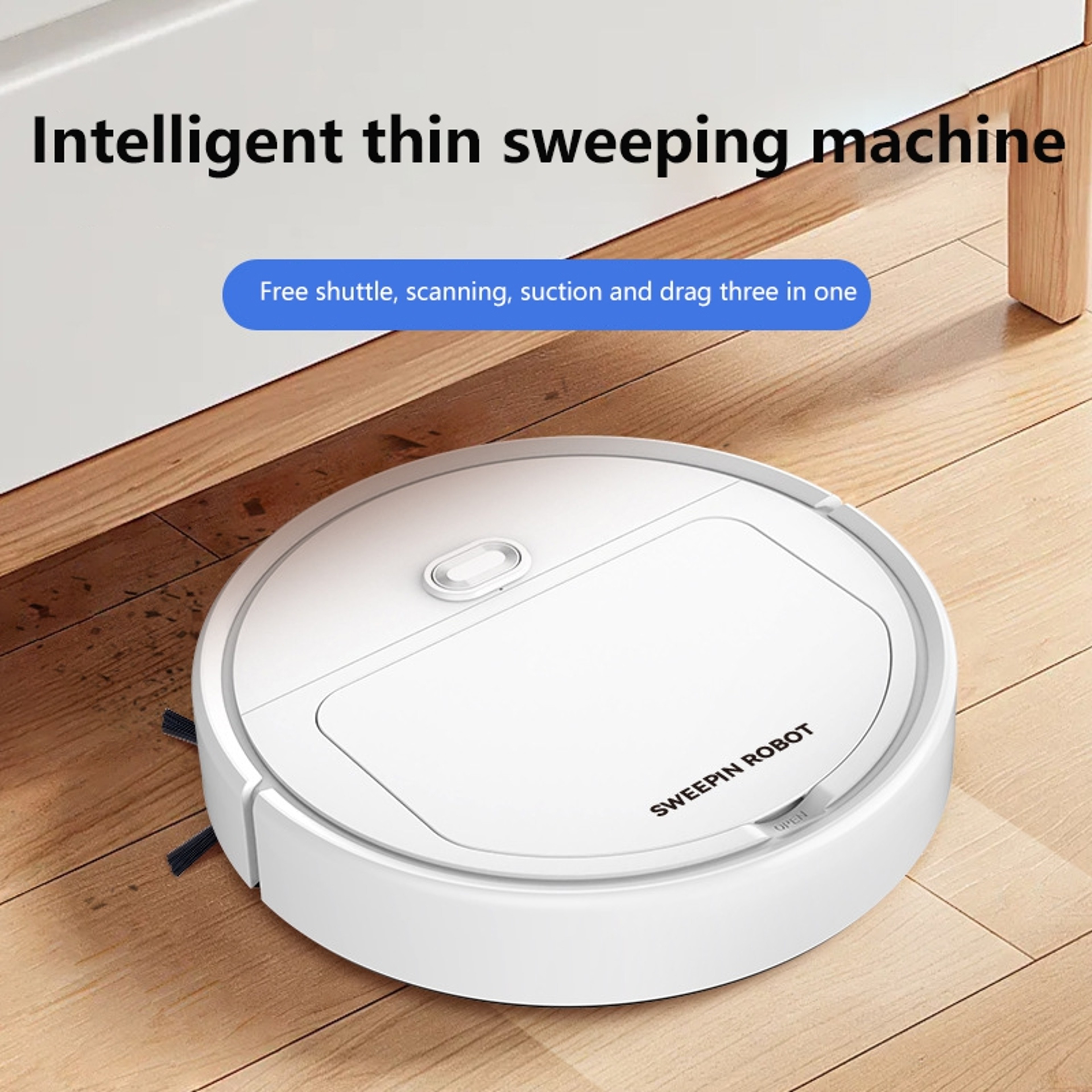 Robot Vacuum Cleaner and Mop Automatic Floor Cleaning Robot for Hard Floors and Low Carpets – view 3
