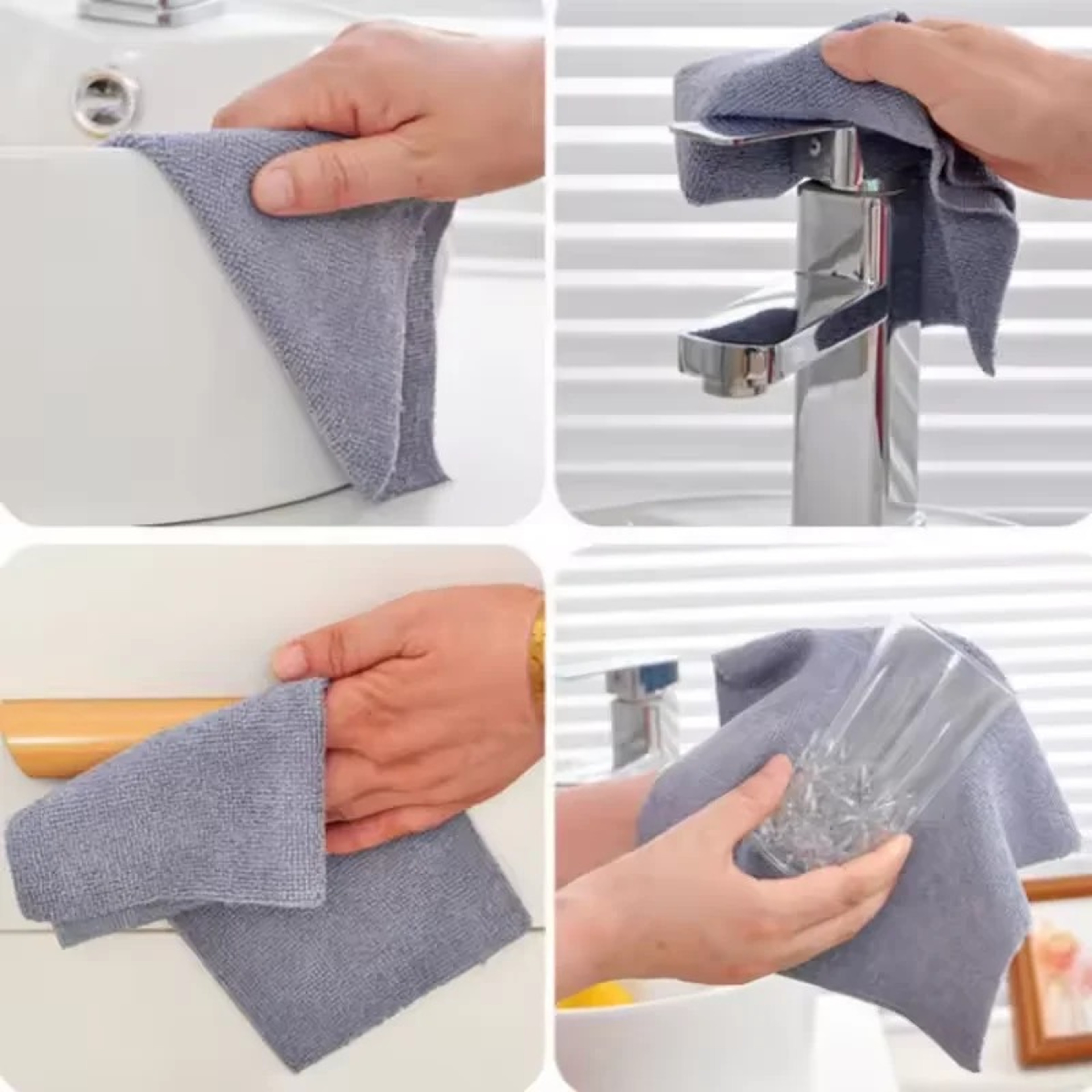 Reusable Microfiber Towel Roll Sheets Washable Kitchen Cleaning Cloth Paper Towel Replacement – view 4