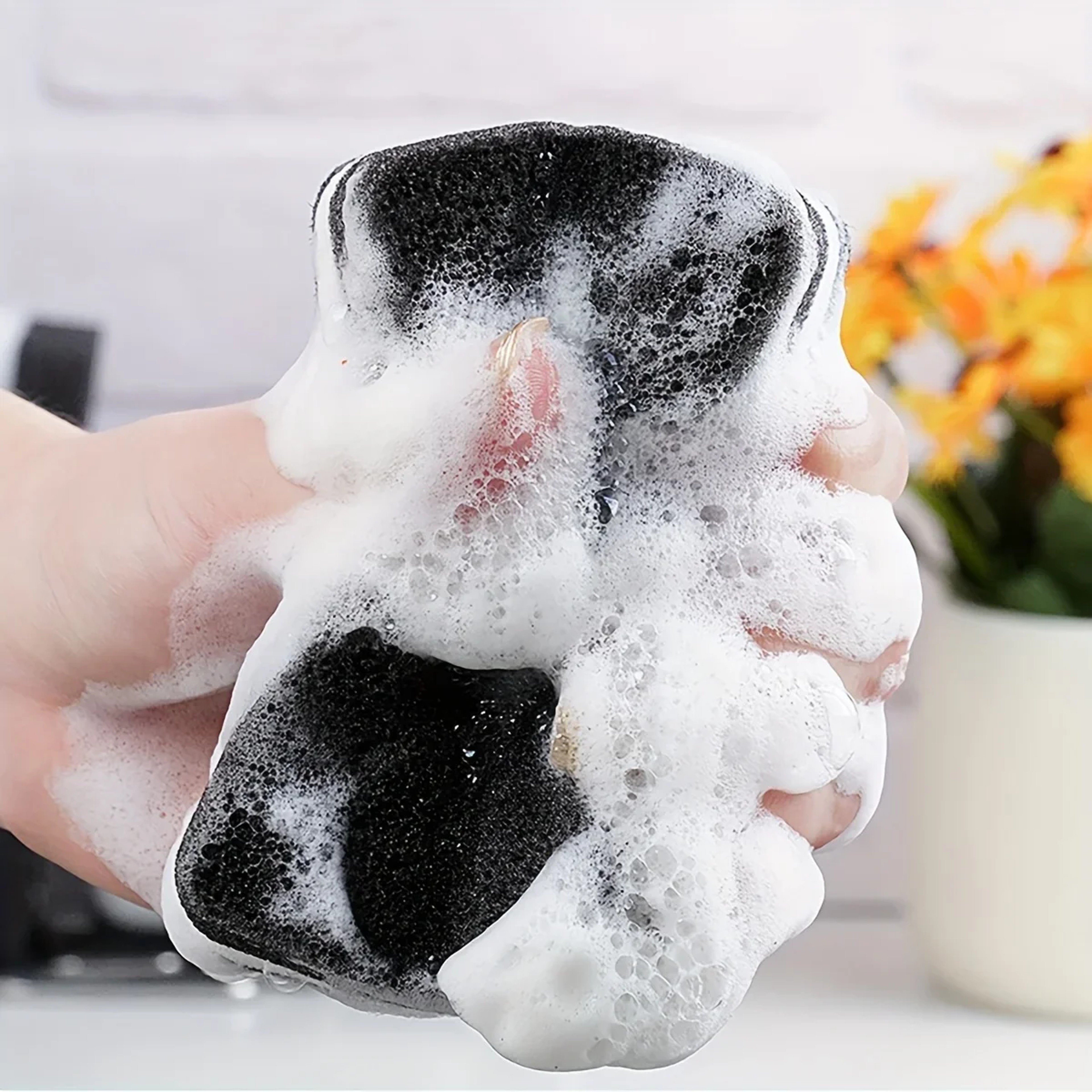 Heavy Duty Dishwashing Sponge Double Sided Kitchen Scrub Sponge for Pots, Pans & Sinks – view 4