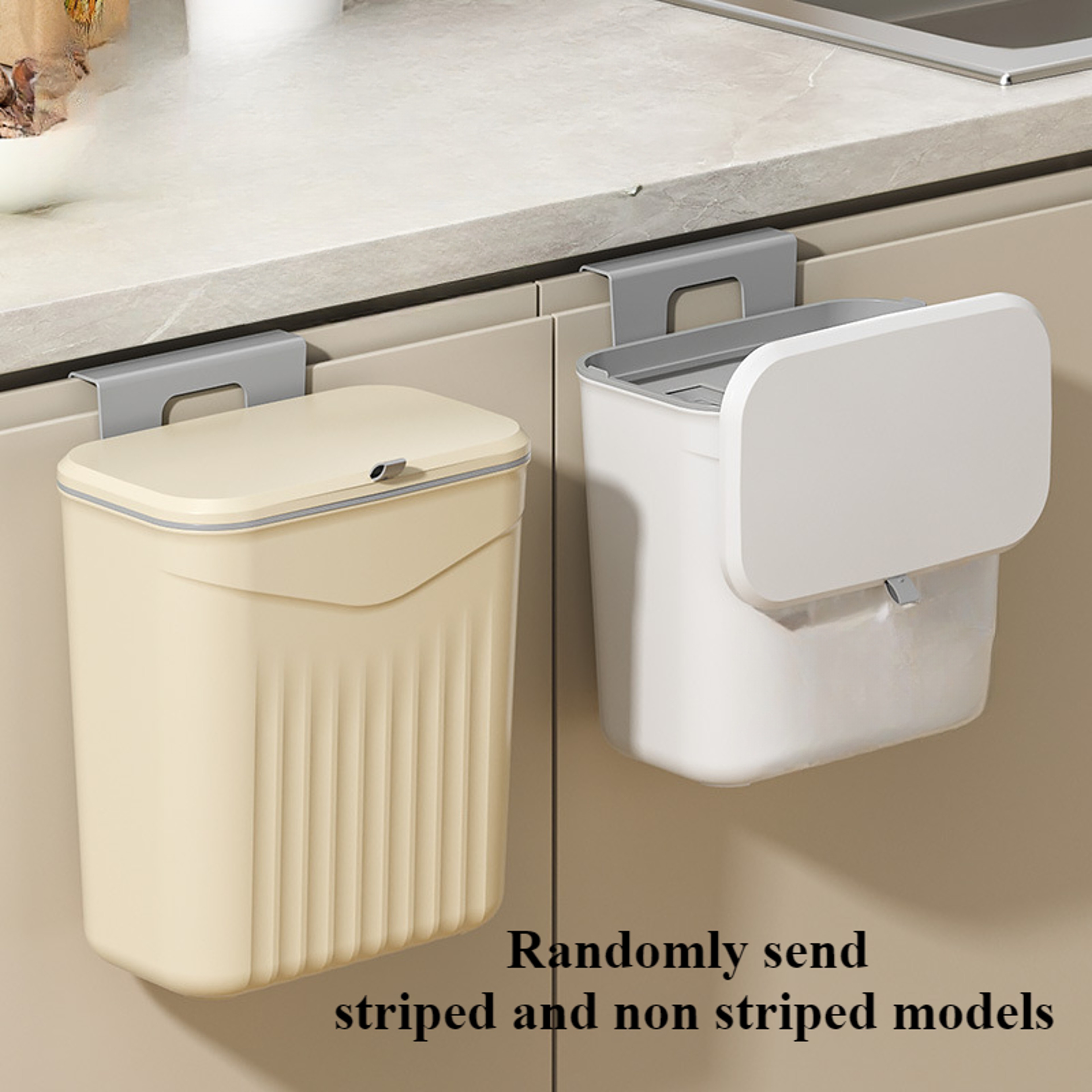Space Saving Wall Mounted Trash Can For Kitchen Cabinet And Bathroom 5
