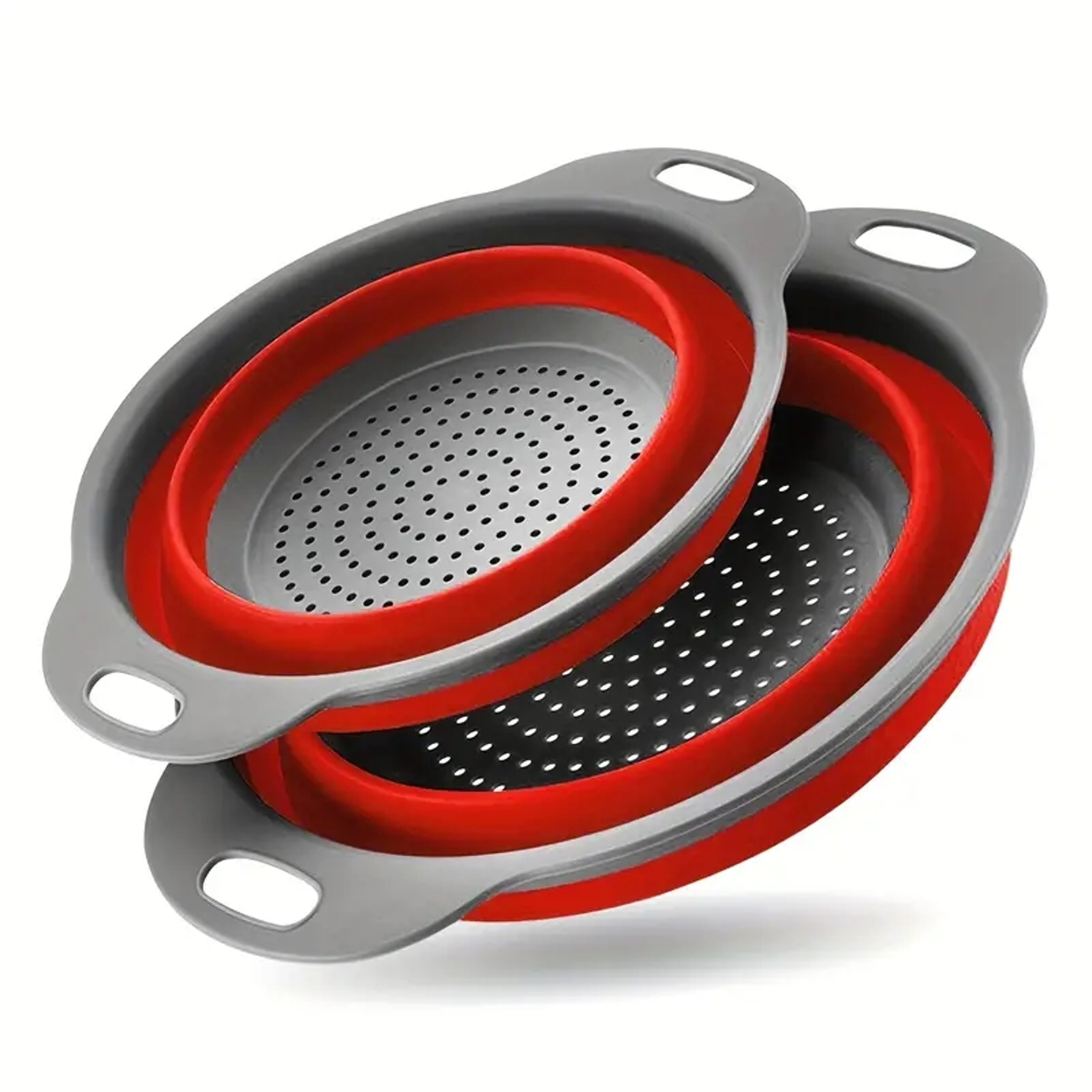 Collapsible Silicone Colander With Handle Space Saving Kitchen Colander For Fruits Vegetables  Past 7