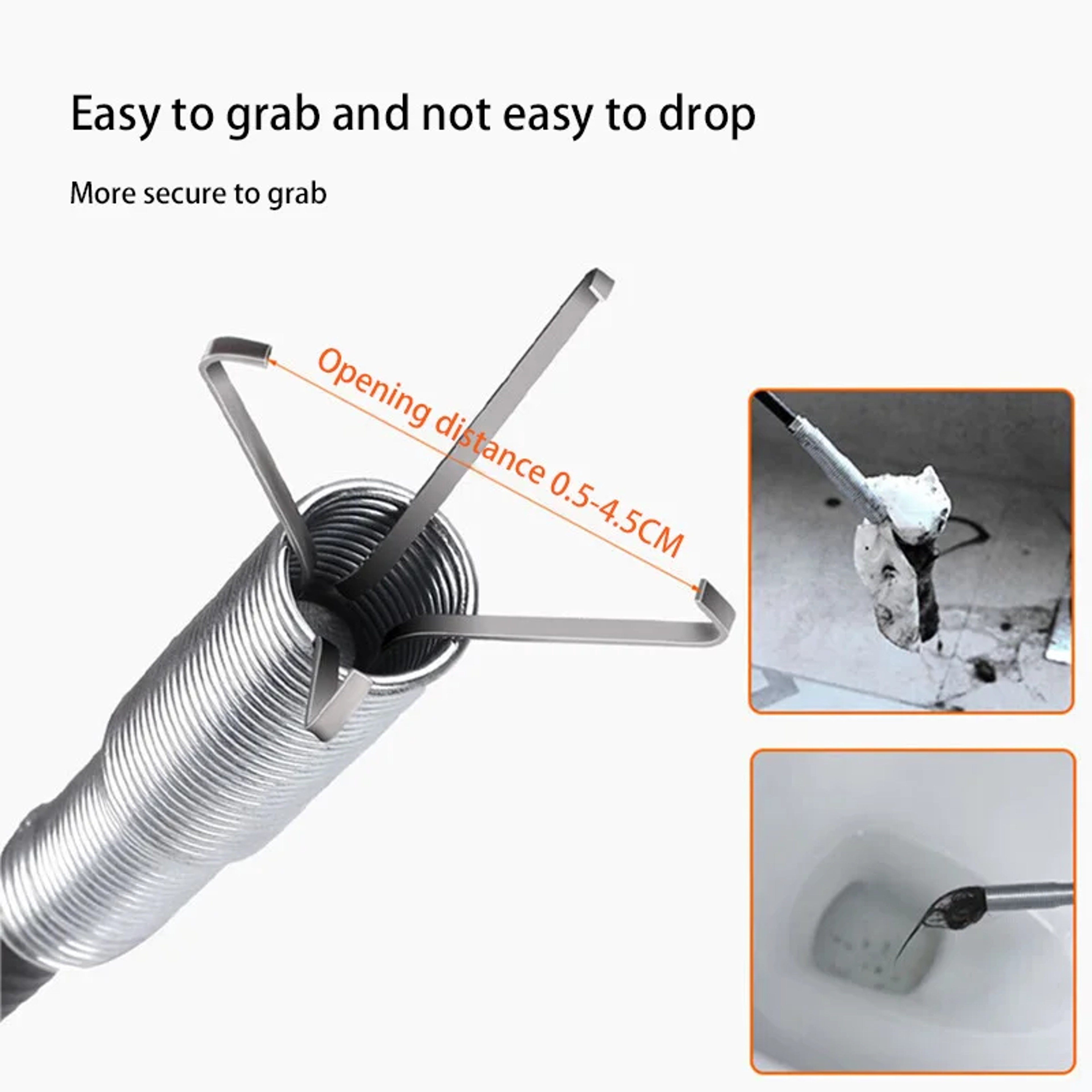 Drain Snake Clog Remover Flexible Drain Cleaning Tool For Kitchen  Bathroom Sinks 2