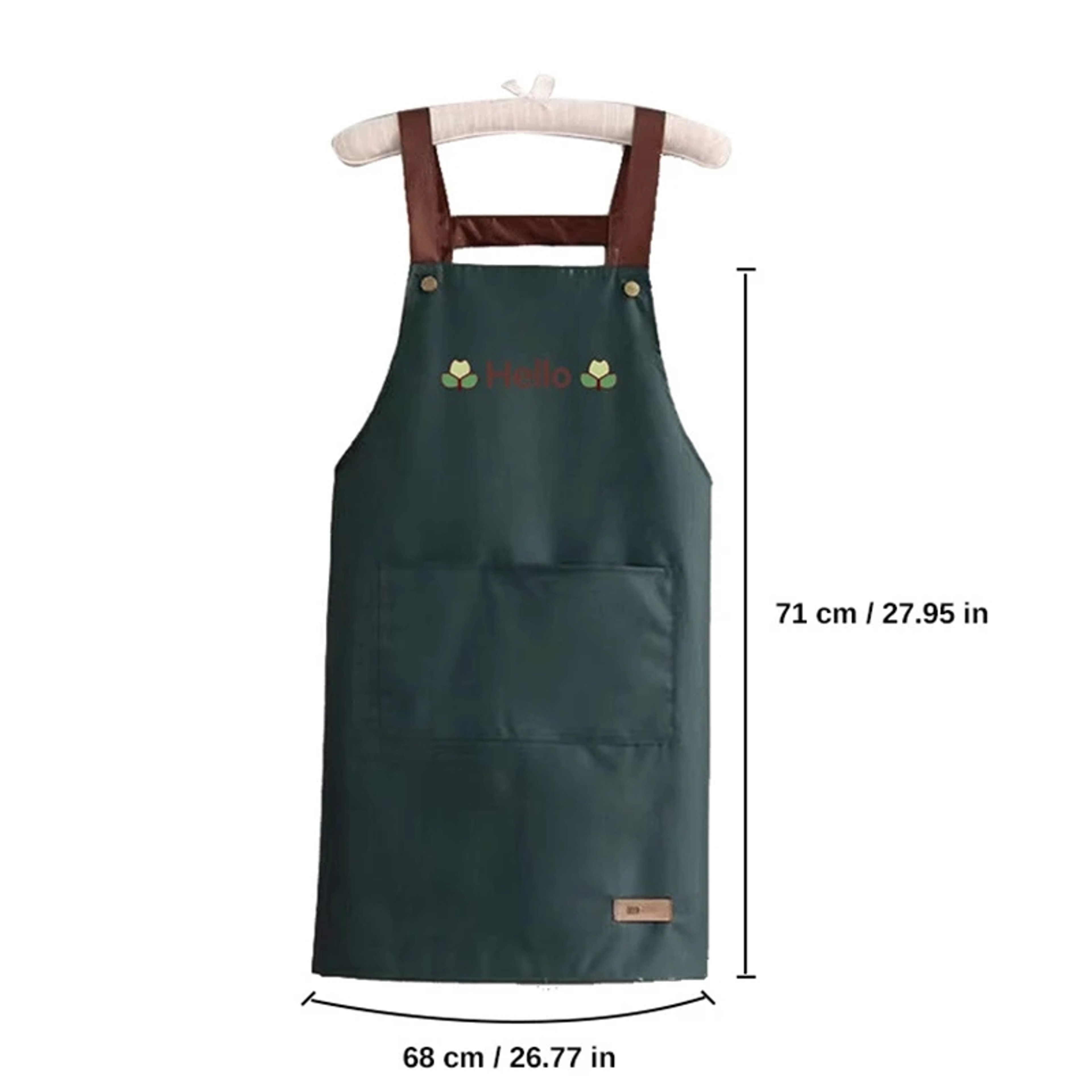 Hello Print Waterproof Kitchen Apron with Large Pocket for Cooking, Baking & Daily Kitchen Use – view 7