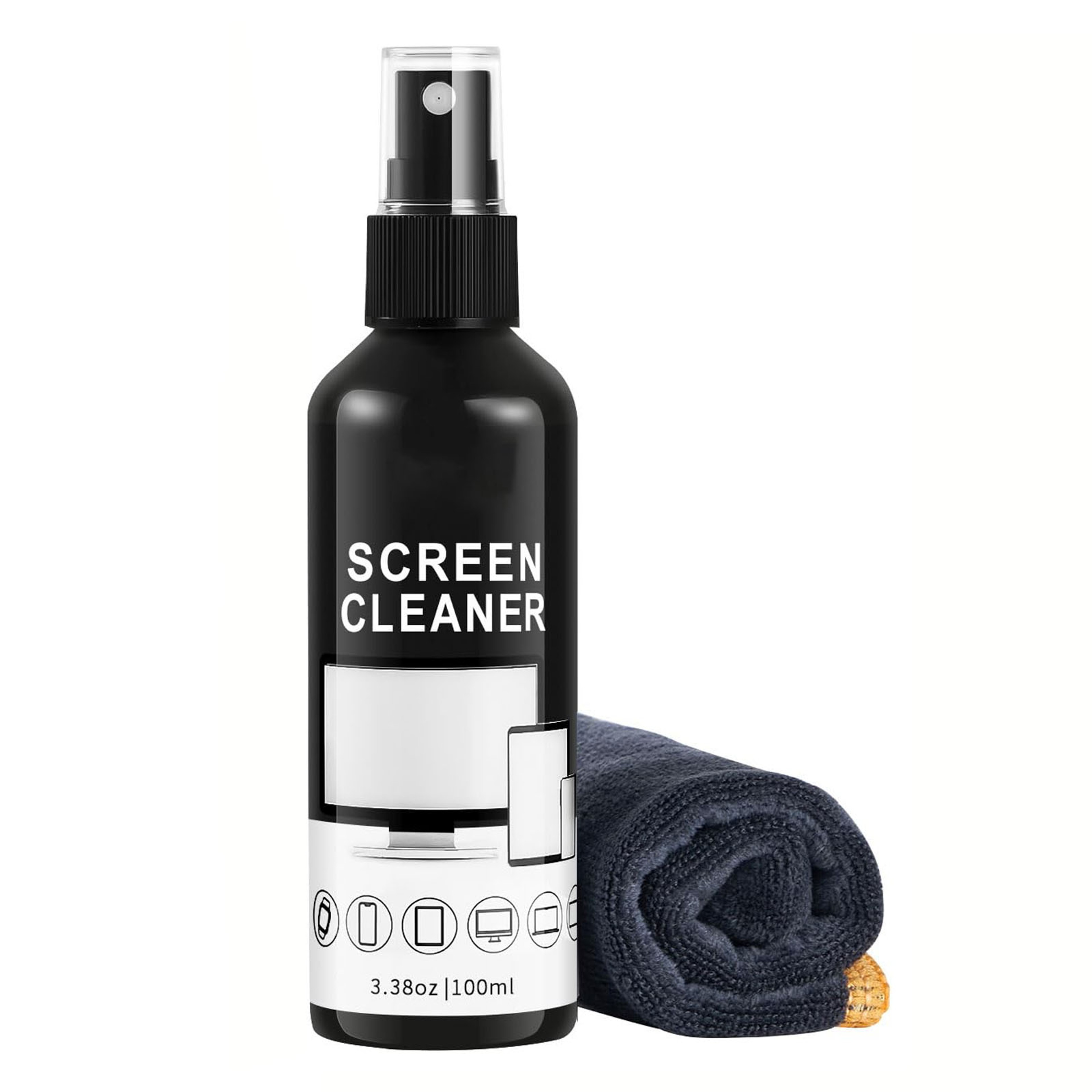 Screen Cleaner Spray Kit with Microfiber Cleaning Cloth for Glasses, Camera Lenses & Electronic Screens – view 1