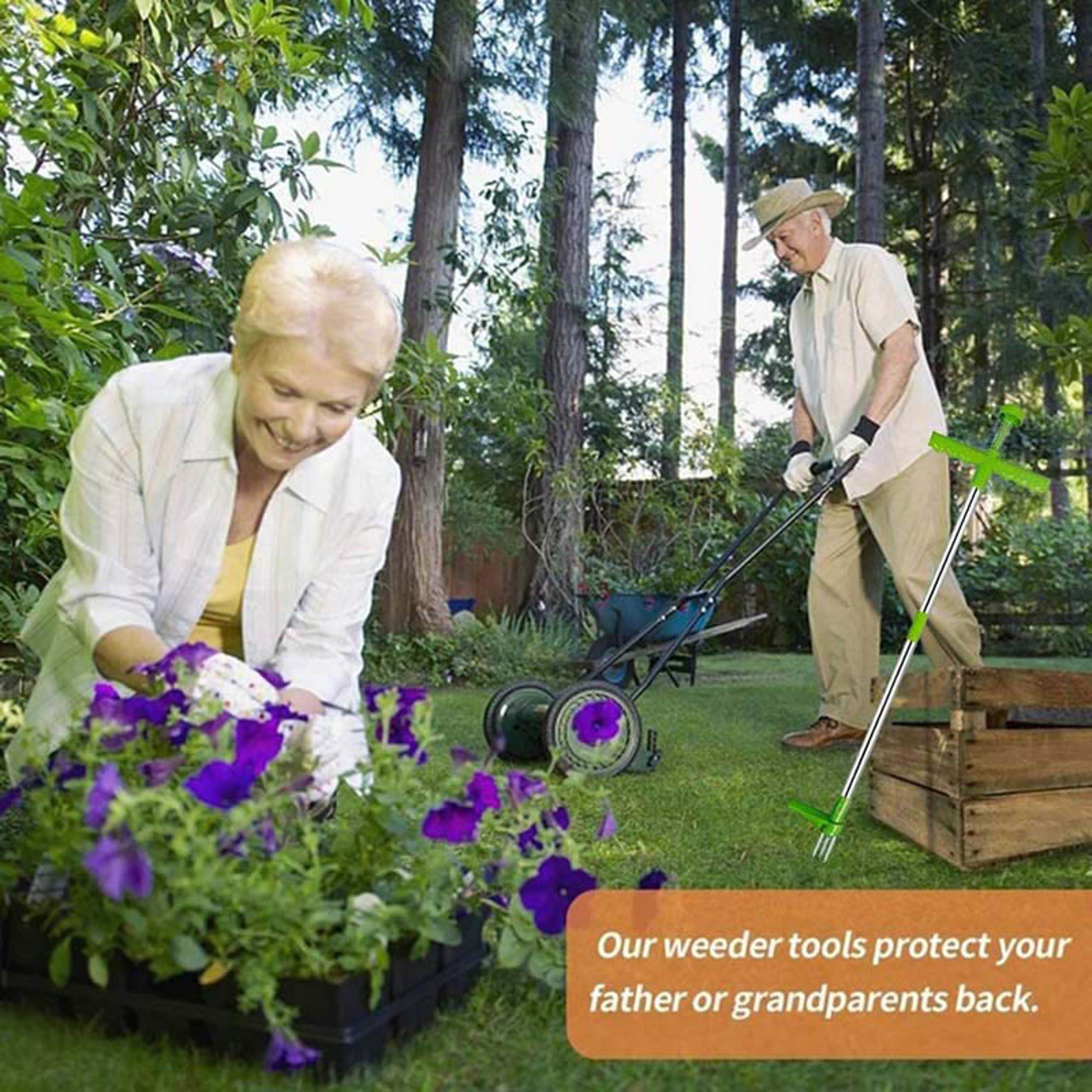 Long Handle Weed Remover Tool for Easy Root Pulling Garden Weeder – view 6