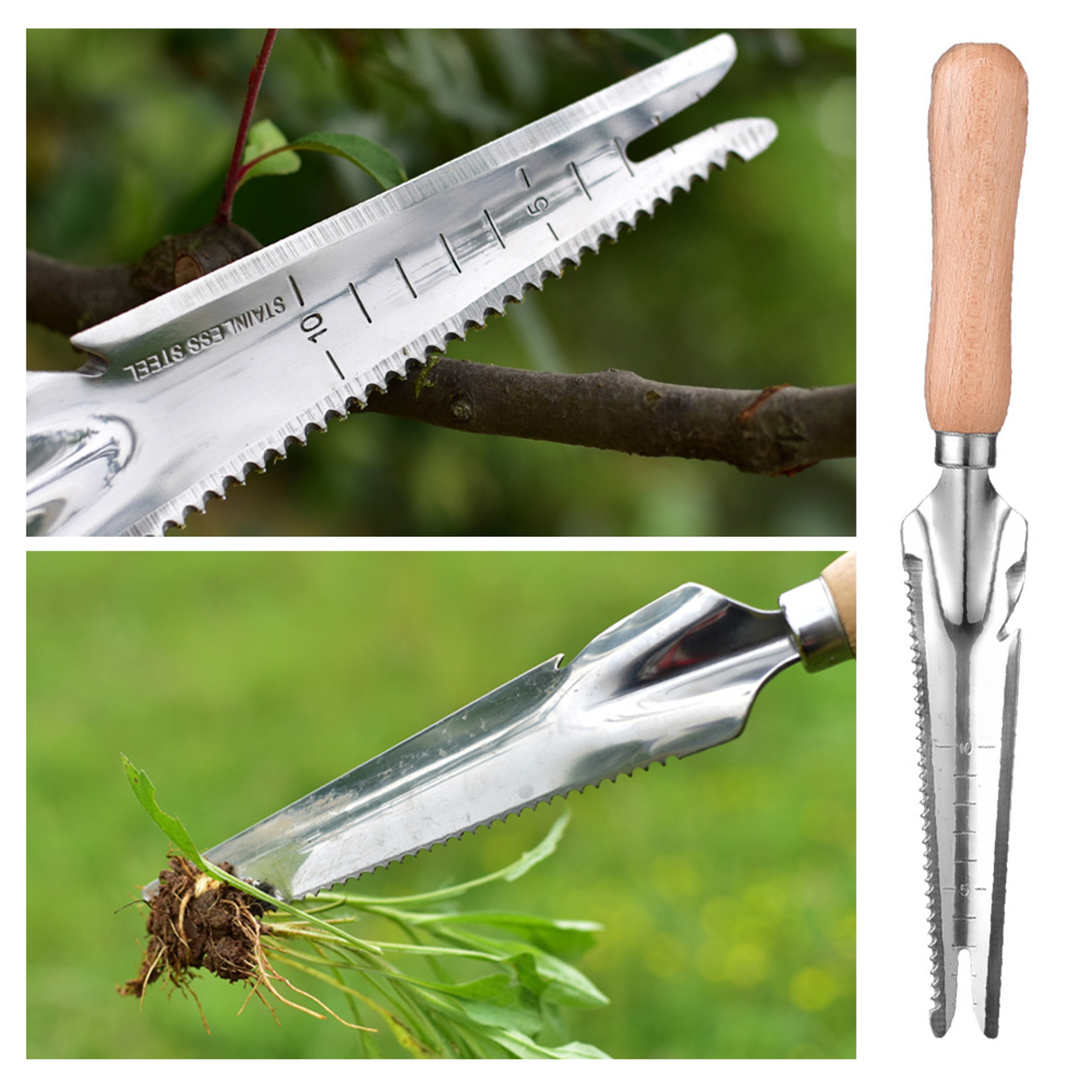 Hand Weeder Tool for Digging, Planting & Garden Weeding with Ergonomic Grip – view 2