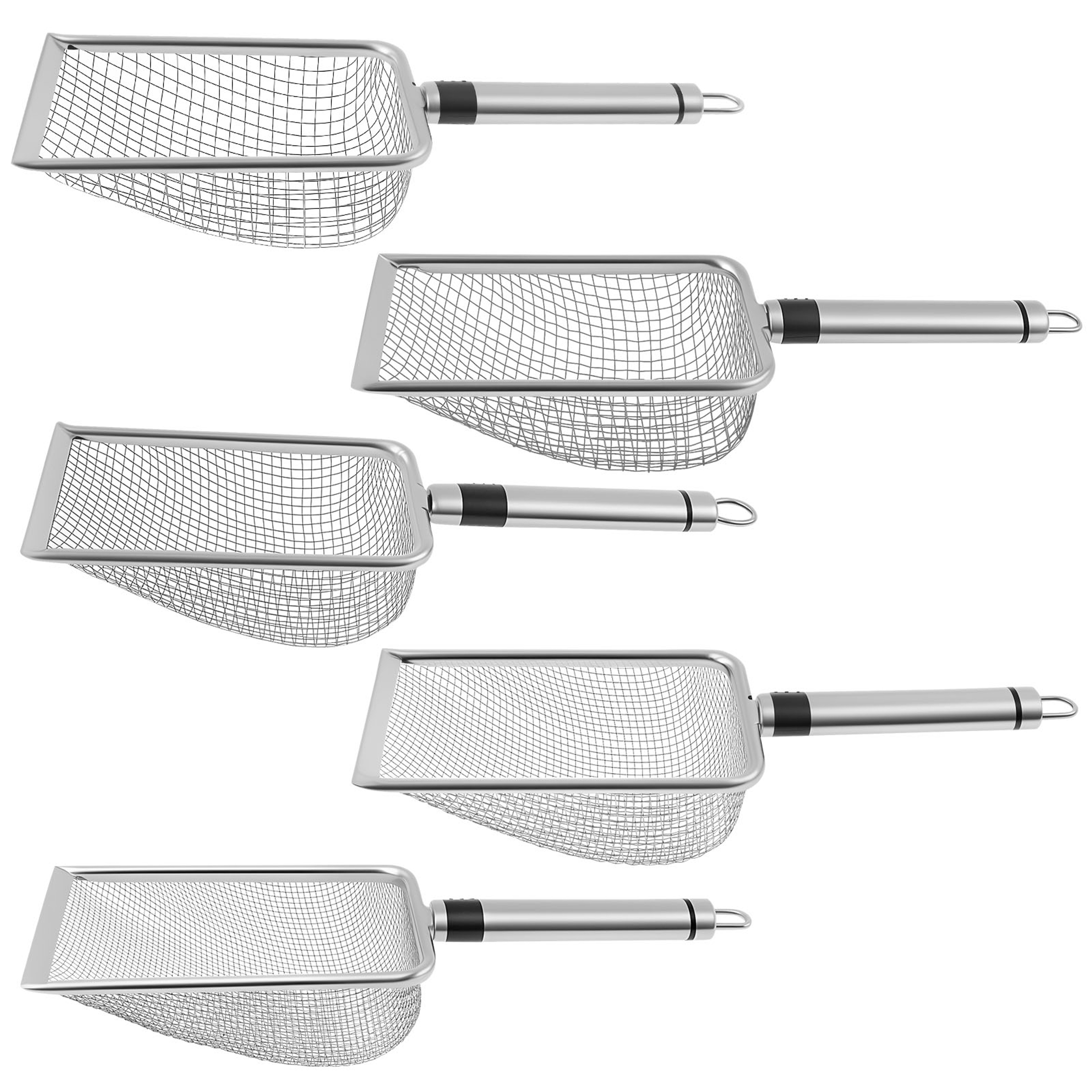 Stainless Steel Soil Sifter Set with Handle for Garden Soil, Compost & Sand Screening – view 7