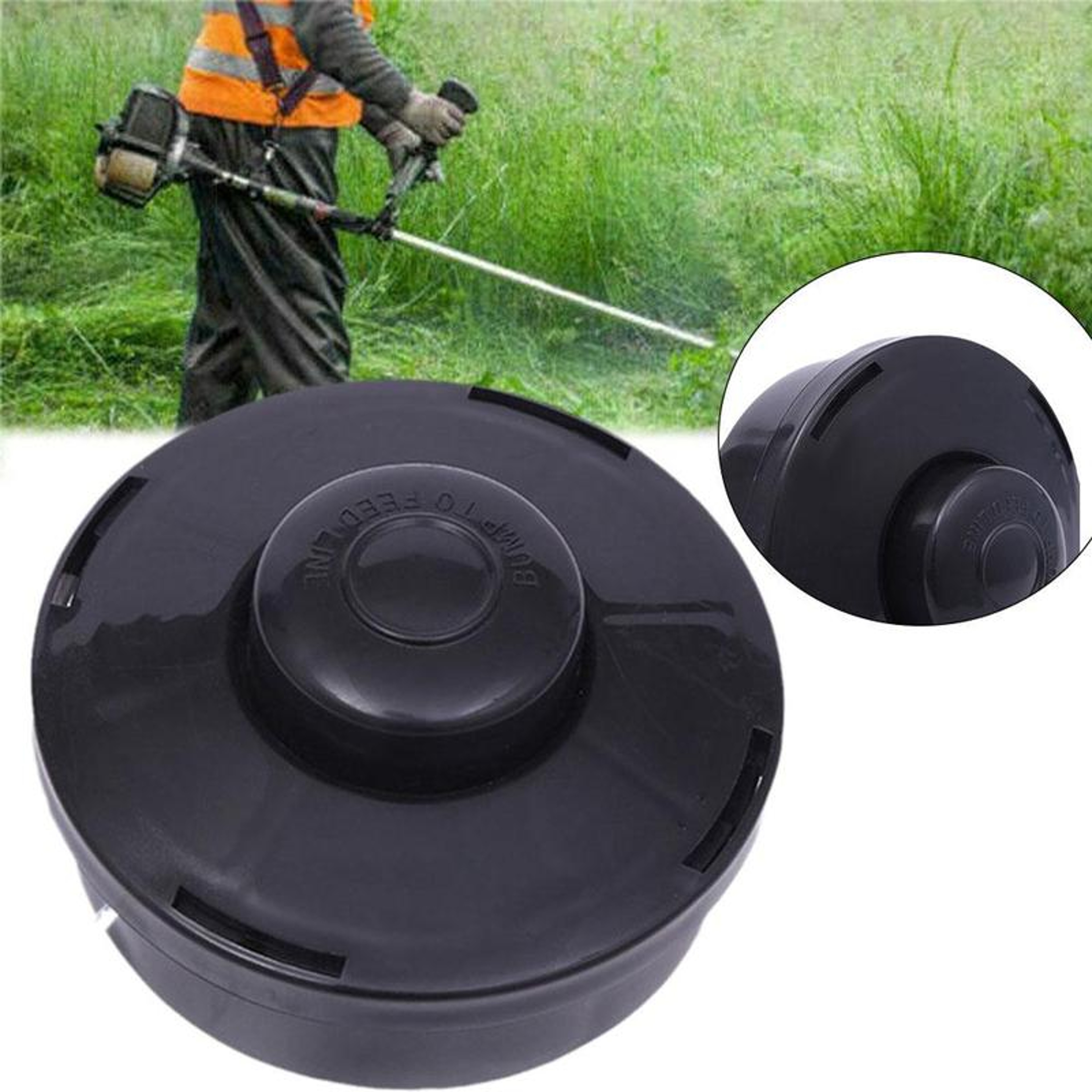 Universal Grass Trimmer Head Brush Cutter Replacement Head for Fast & Efficient Lawn Care – view 1