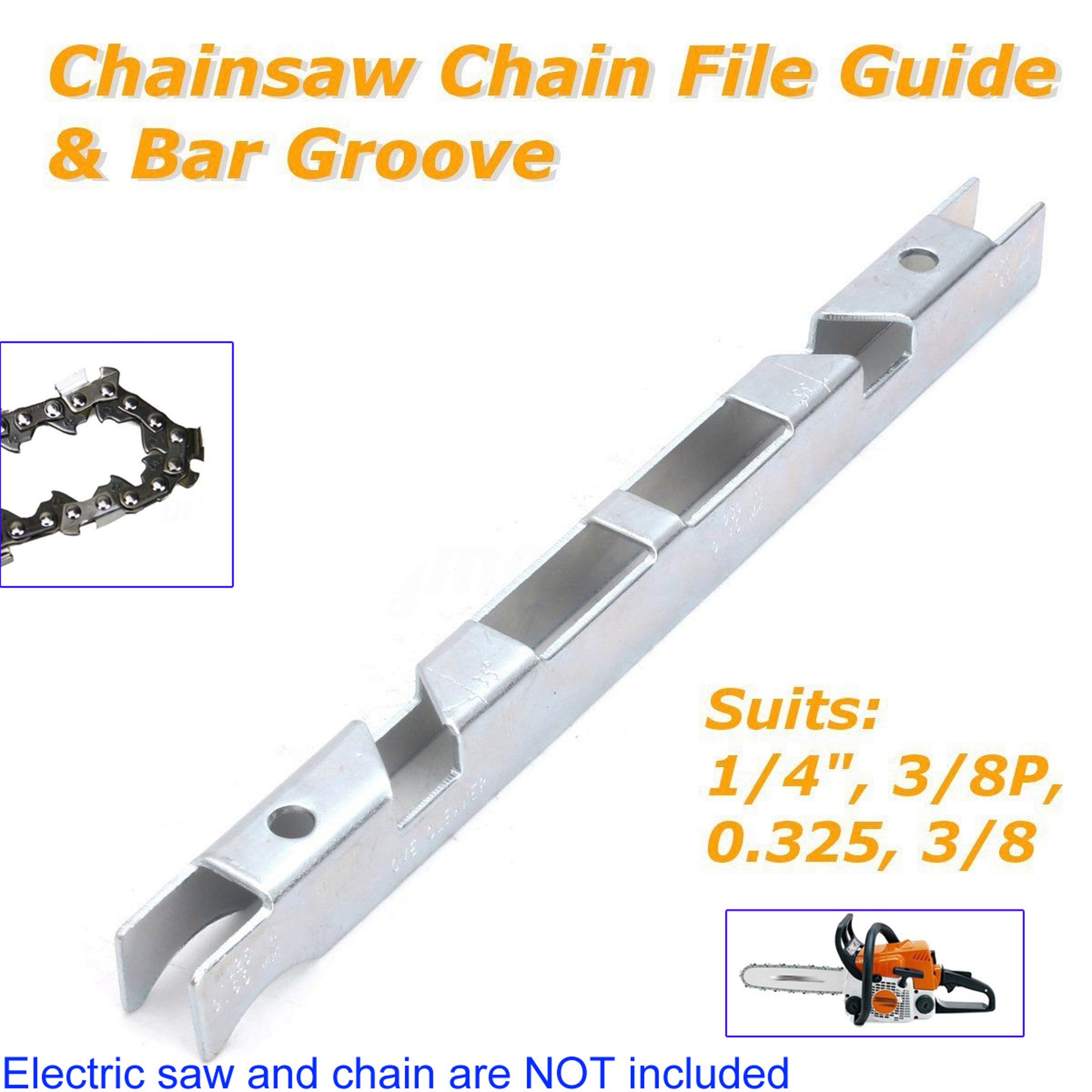 Chainsaw Chain Depth Gauge  Guide Bar Groove Cleaner Sharpening Tool Chains 1