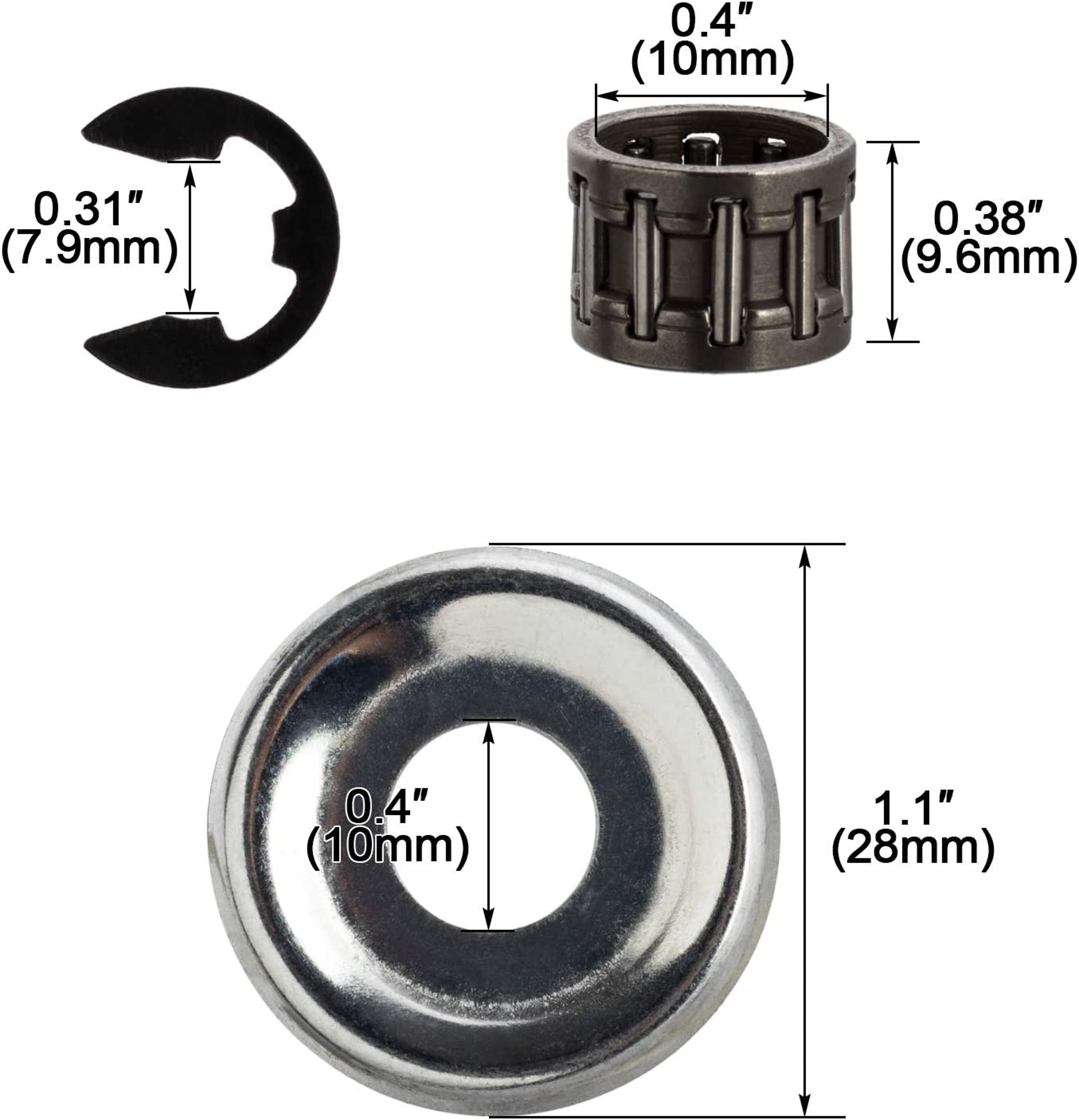 STIHL Chainsaw Clutch Drum Sprocket Washer E Clip Kit Replacement Parts – view 4