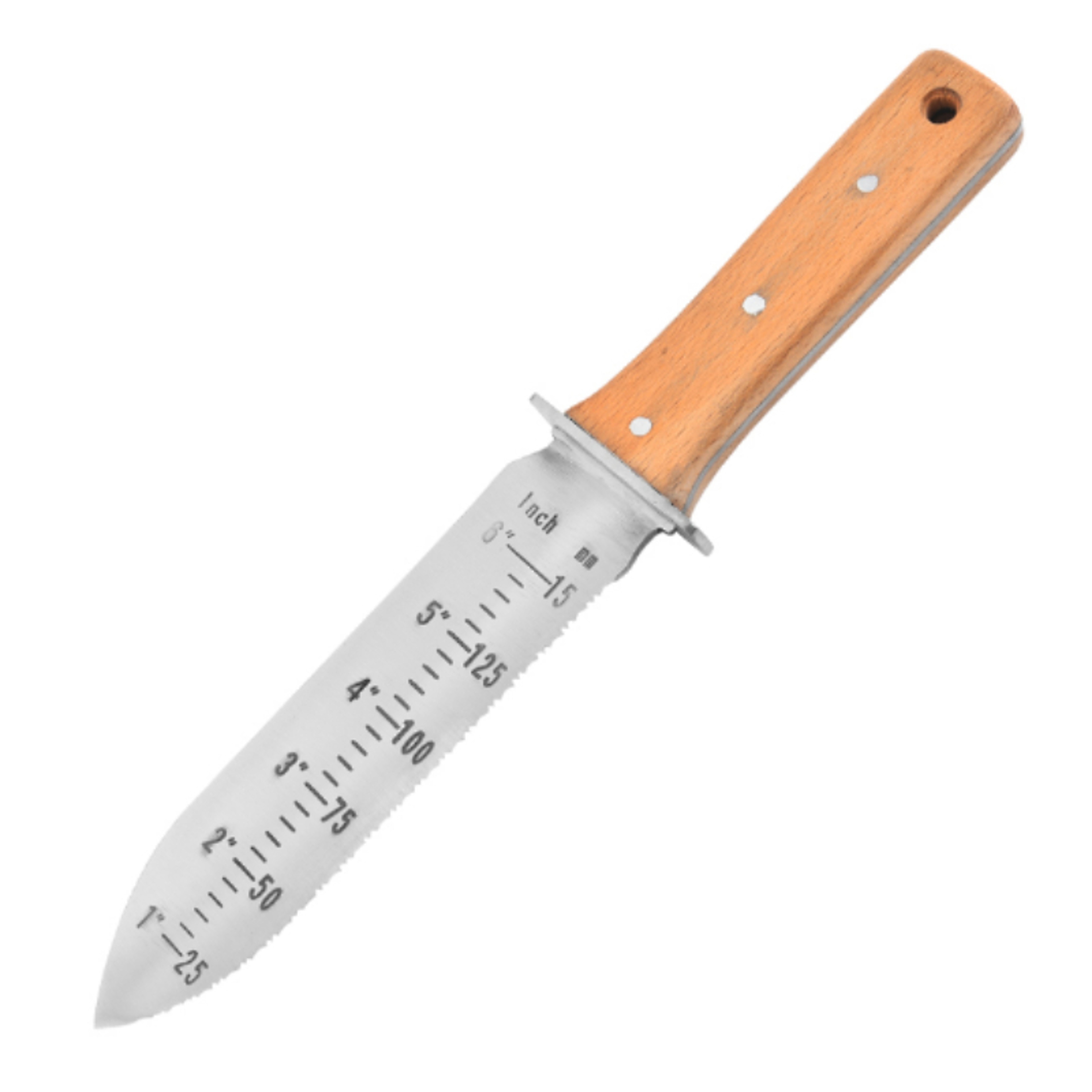 Professional Hori Hori Garden Knife With Leather Sheath For Weeding Digging  Planting 0