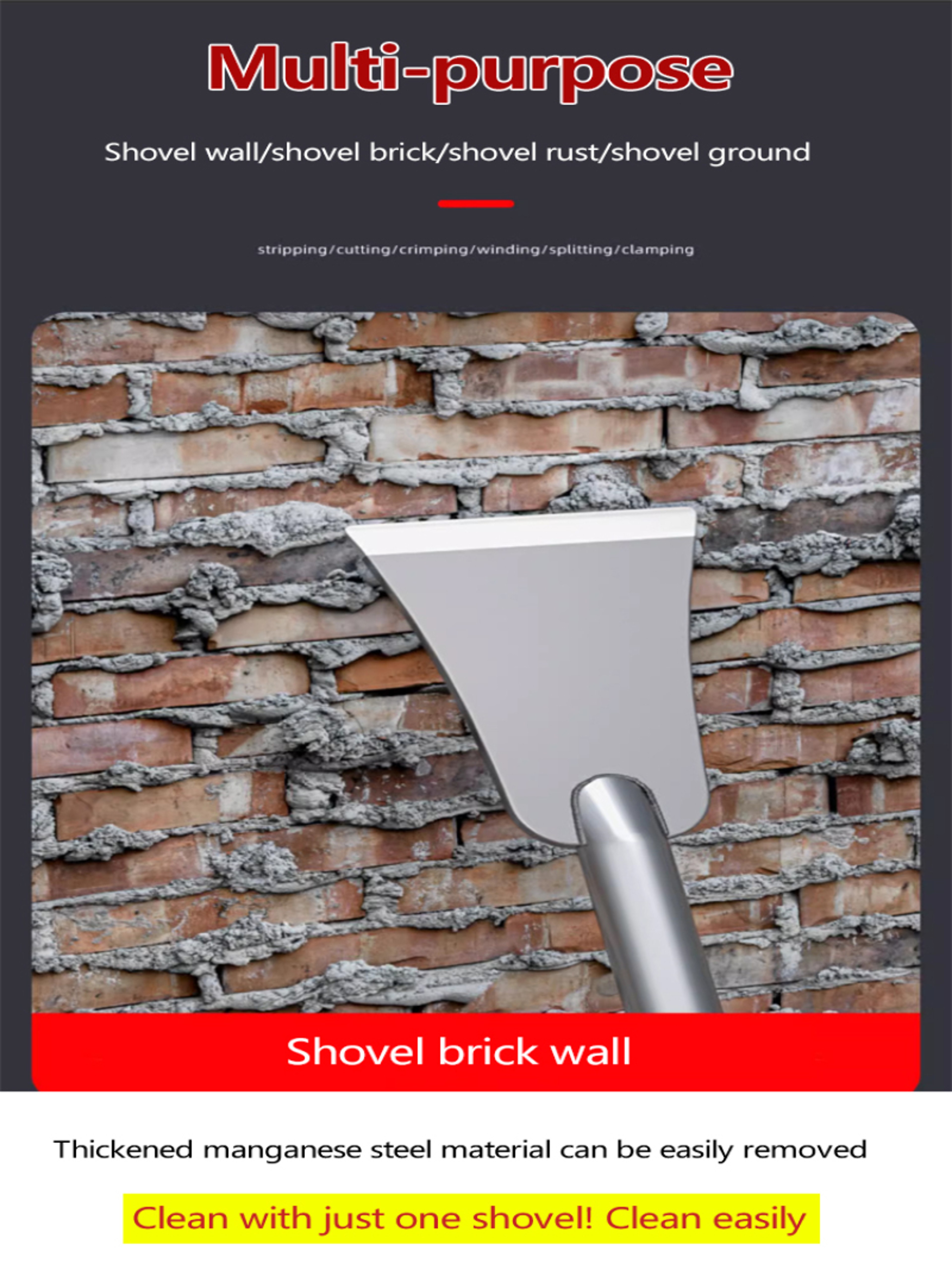Ultra Thin Putty Knife Manganese Steel Paint Scraper For Cement Wall Repair  DIY Projects 3