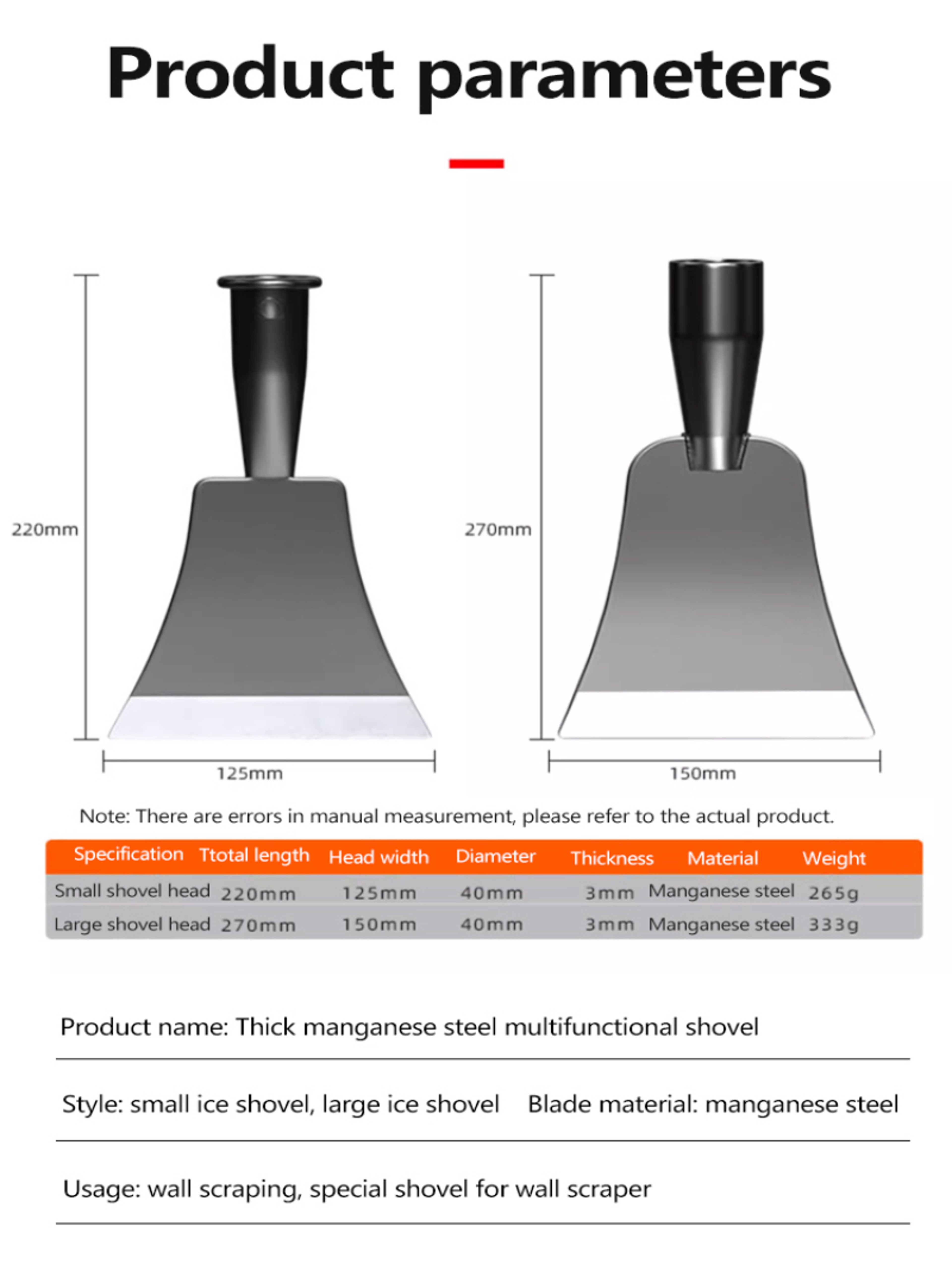 Ultra Thin Putty Knife Manganese Steel Paint Scraper For Cement Wall Repair  DIY Projects 5