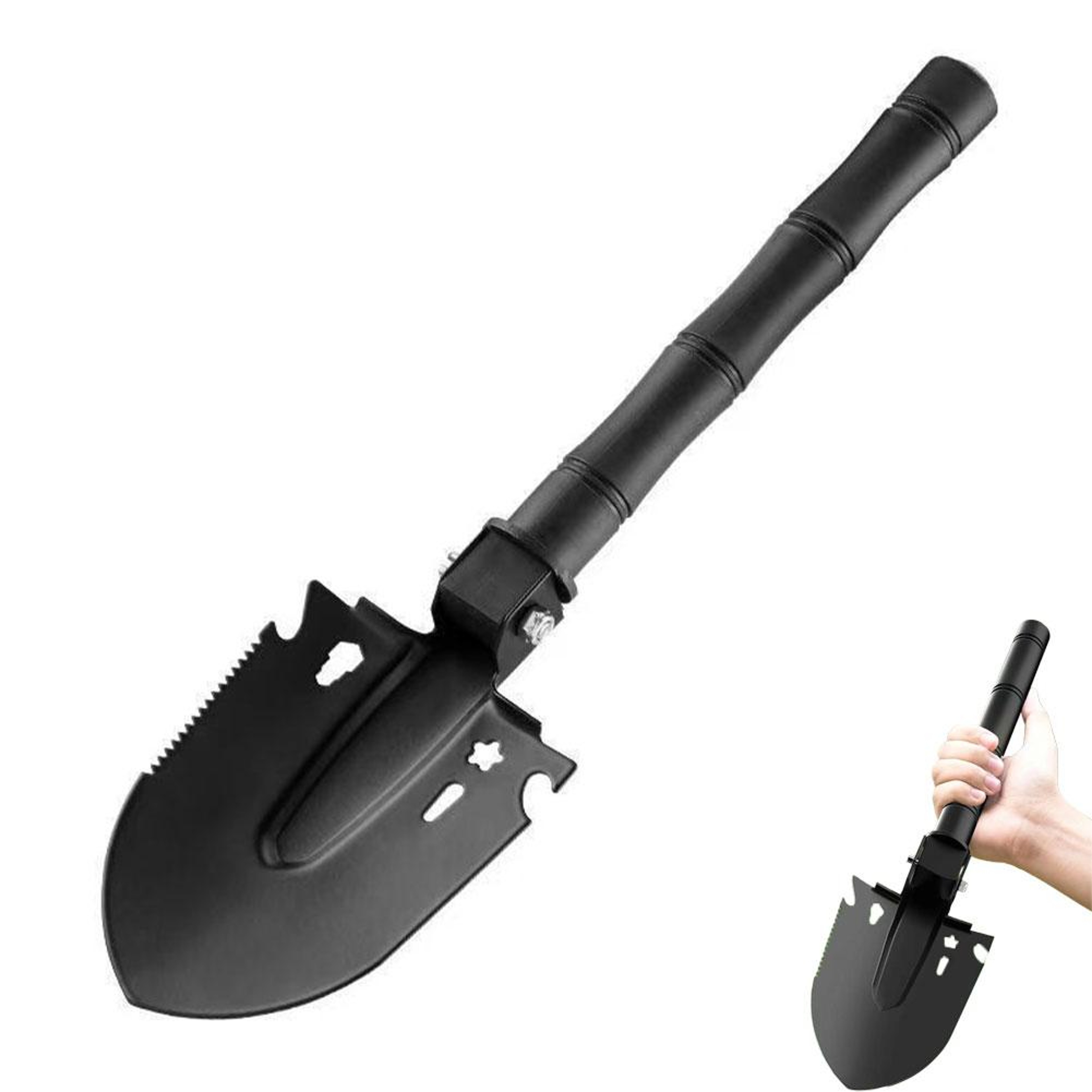 Portable Survival Shovel Multi Tool Folding Camping Shovel for Emergency, Off Road & Gardening – view 1