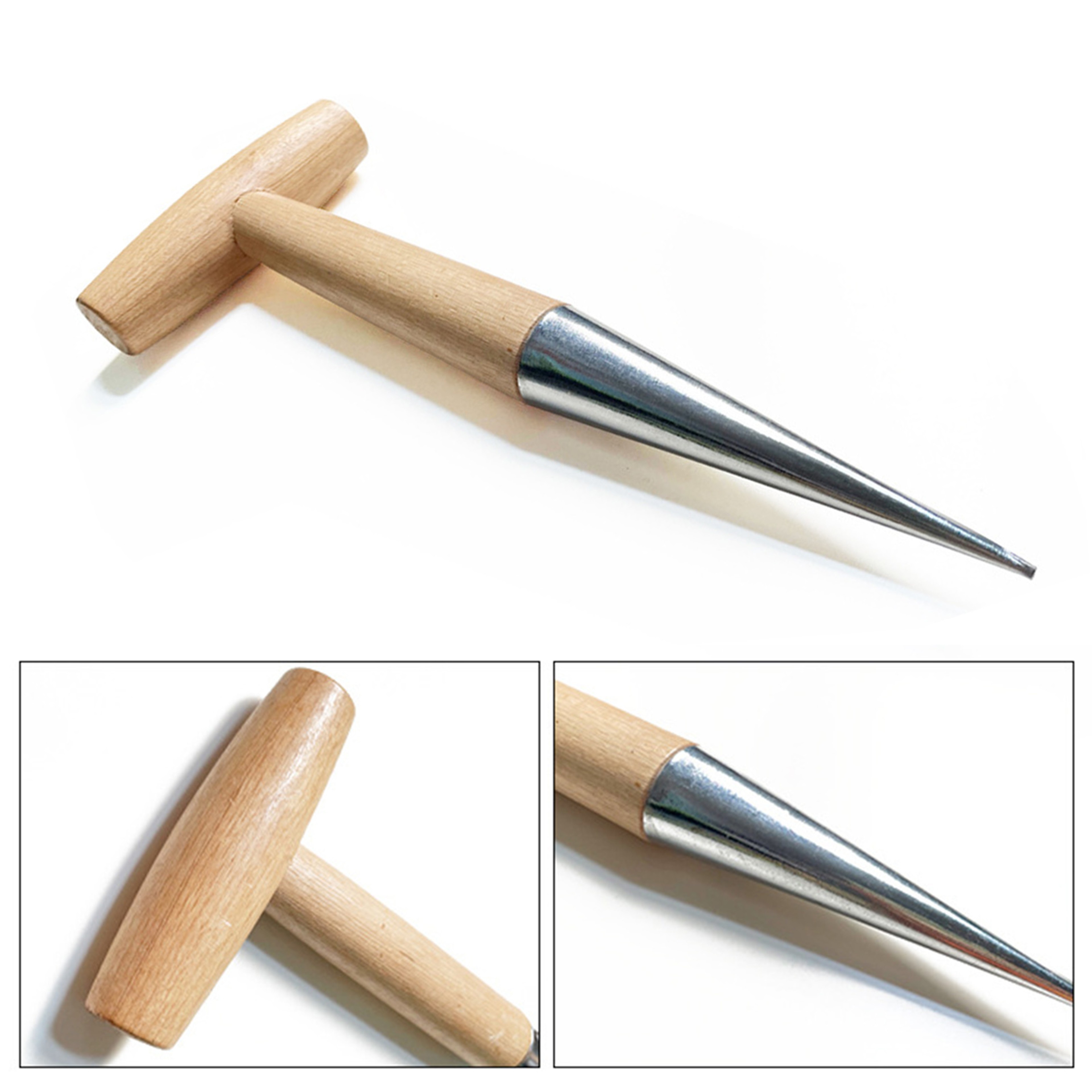 Heavy Duty Garden Dibber T Handle Seed Planting Tool for Bulbs, Seeds & Seedlings – view 5