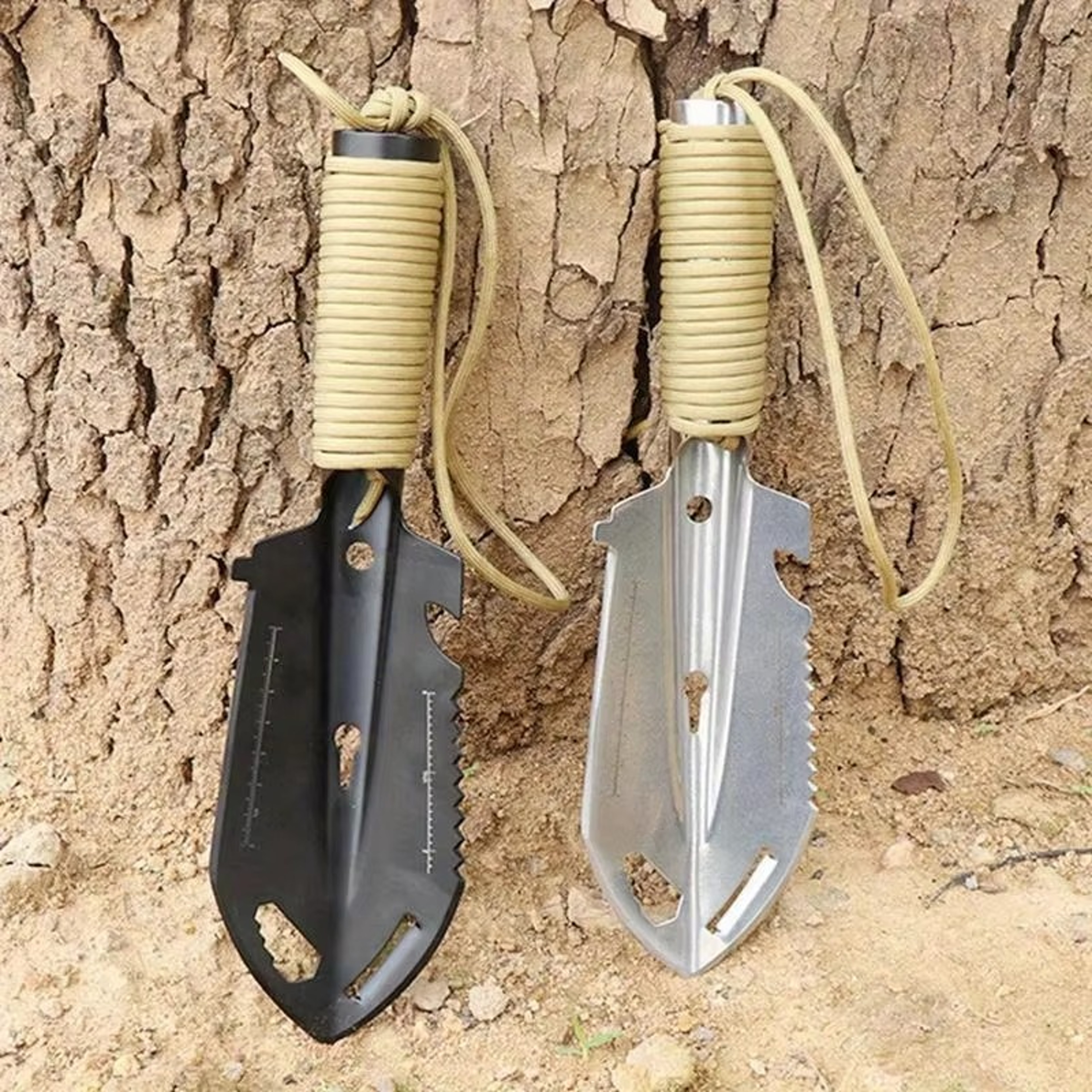 Compact Camping Shovel Multitool Hand Trowel with Wrapped Grip for Survival, Hiking & Outdoor Digging – view 6