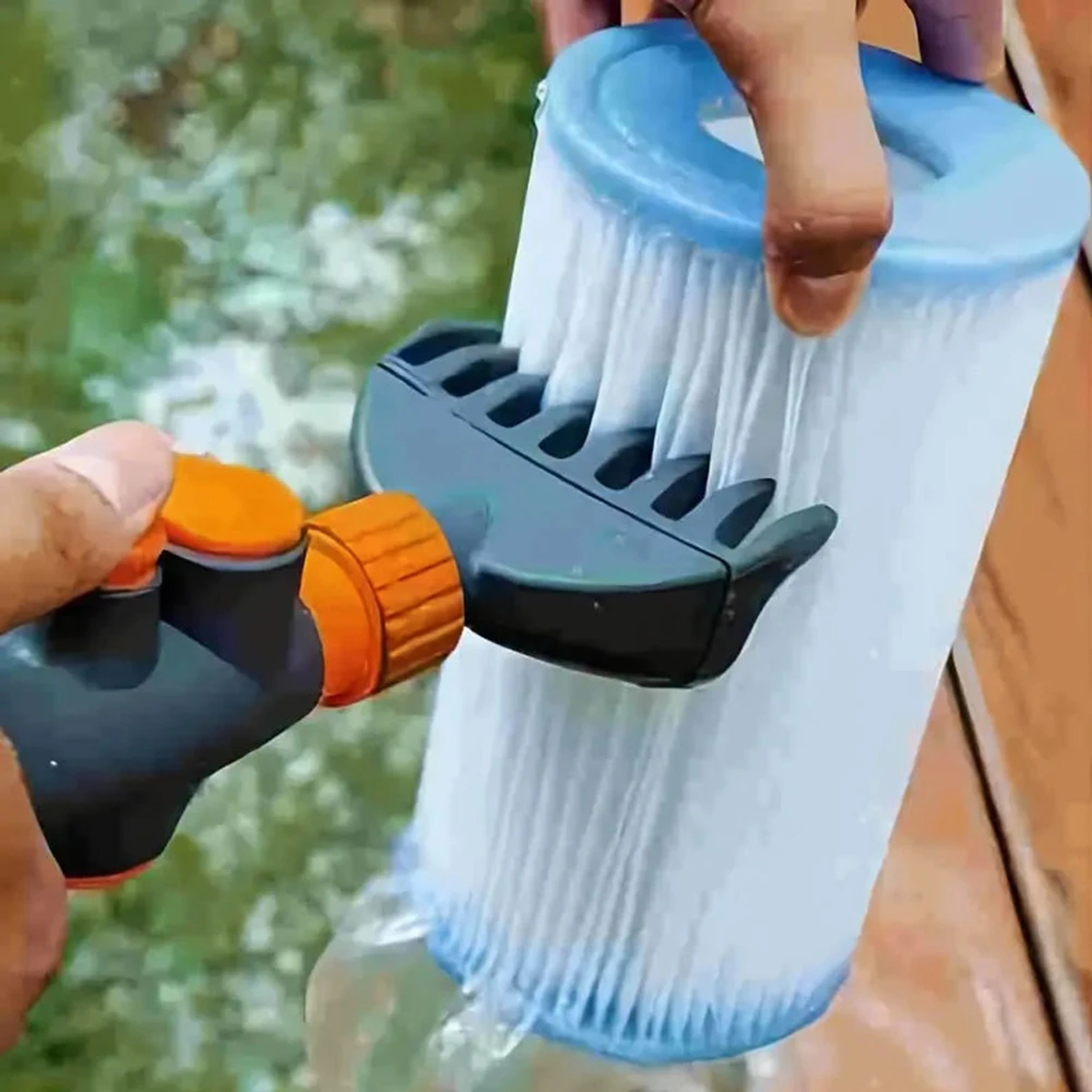 Handheld Pool Cartridge Filter Cleaner Hose Attachment for Swimming Pool & Spa Filters – view 1