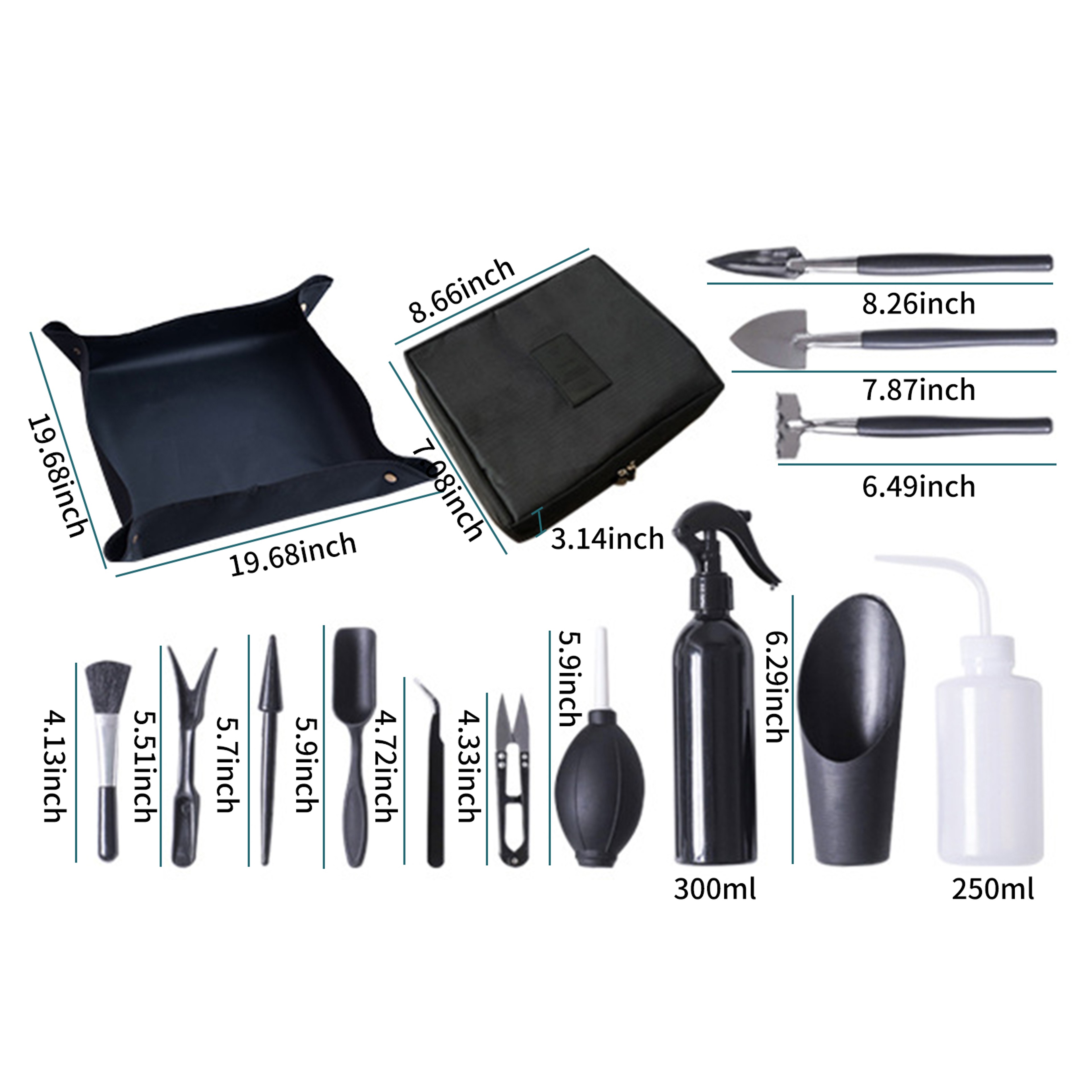 Piece Succulent Tool Kit for Bonsai Tools & Indoor Plant Transplanting – view 3