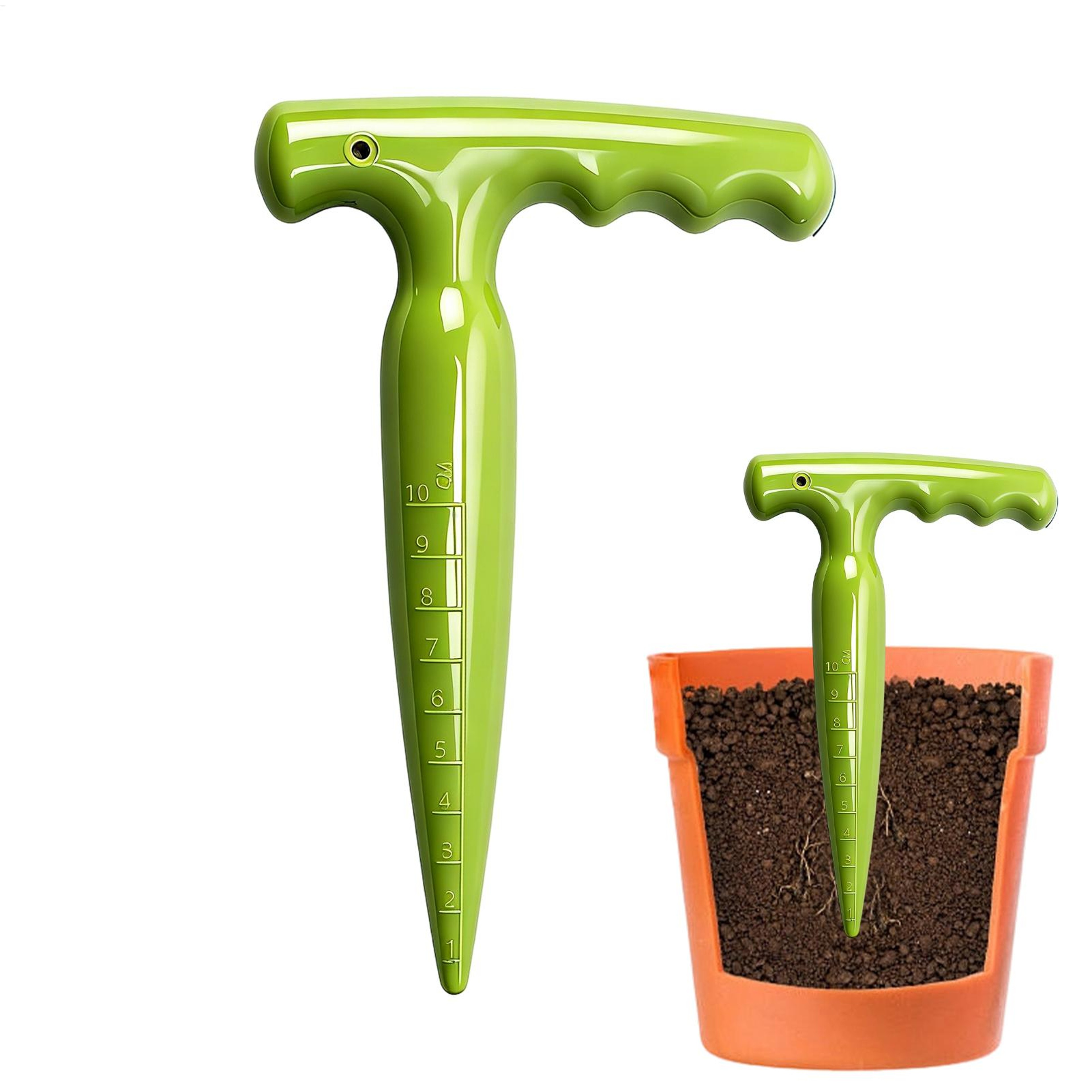 Precision Garden Dibber Tool for Seed Planting & Seedling Transplant Tool with Depth Guide – view 2