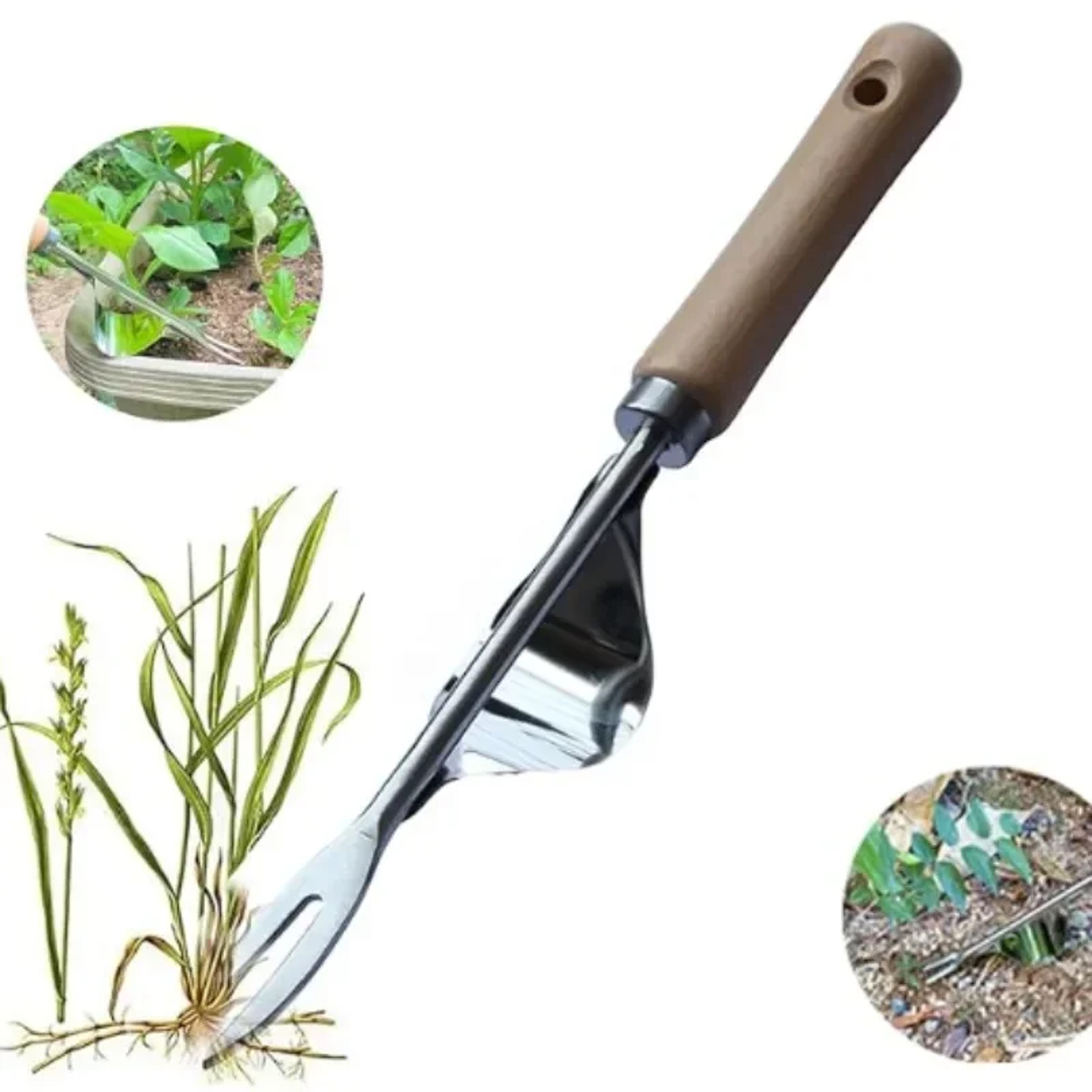 Heavy Duty Weed Puller Tool Hand Weeder For Easy Root Removal  Soil Loosening 0