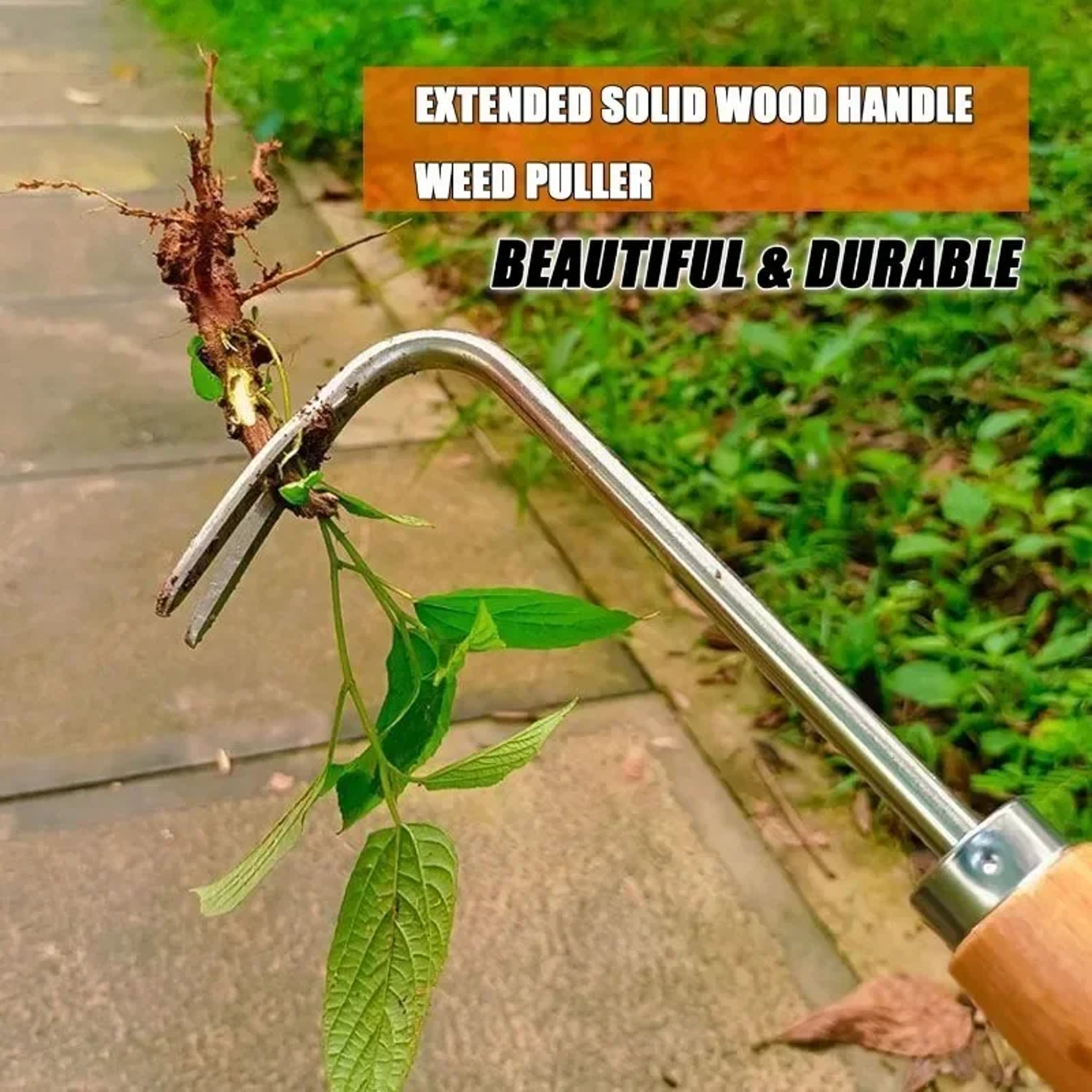 Heavy Duty Weed Puller Tool Hand Weeder For Easy Root Removal  Soil Loosening 1