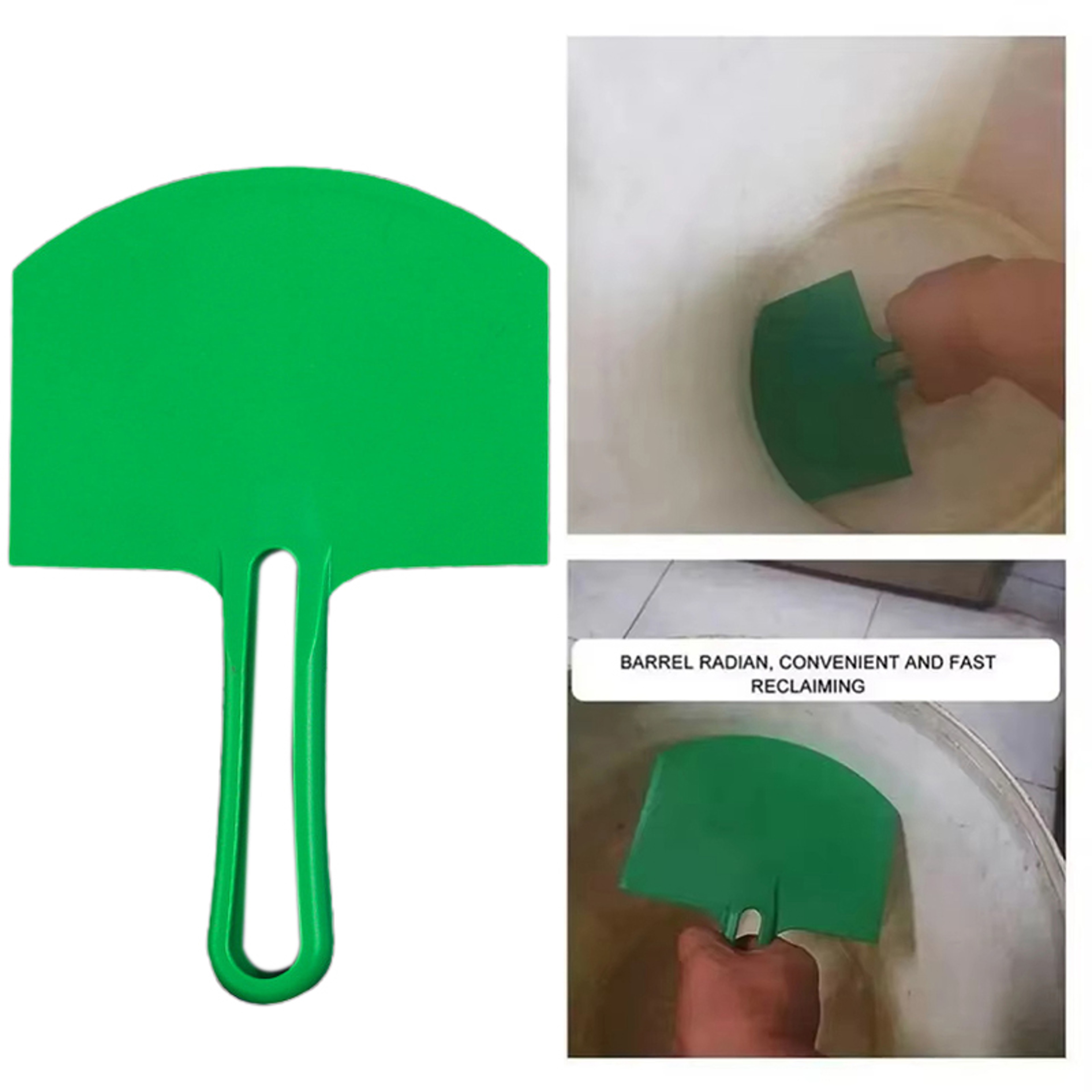 Curved Drywall Bucket Scoop  Putty Knife Stainless Steel Paint Scraper For Plaster  Wall Repair 0