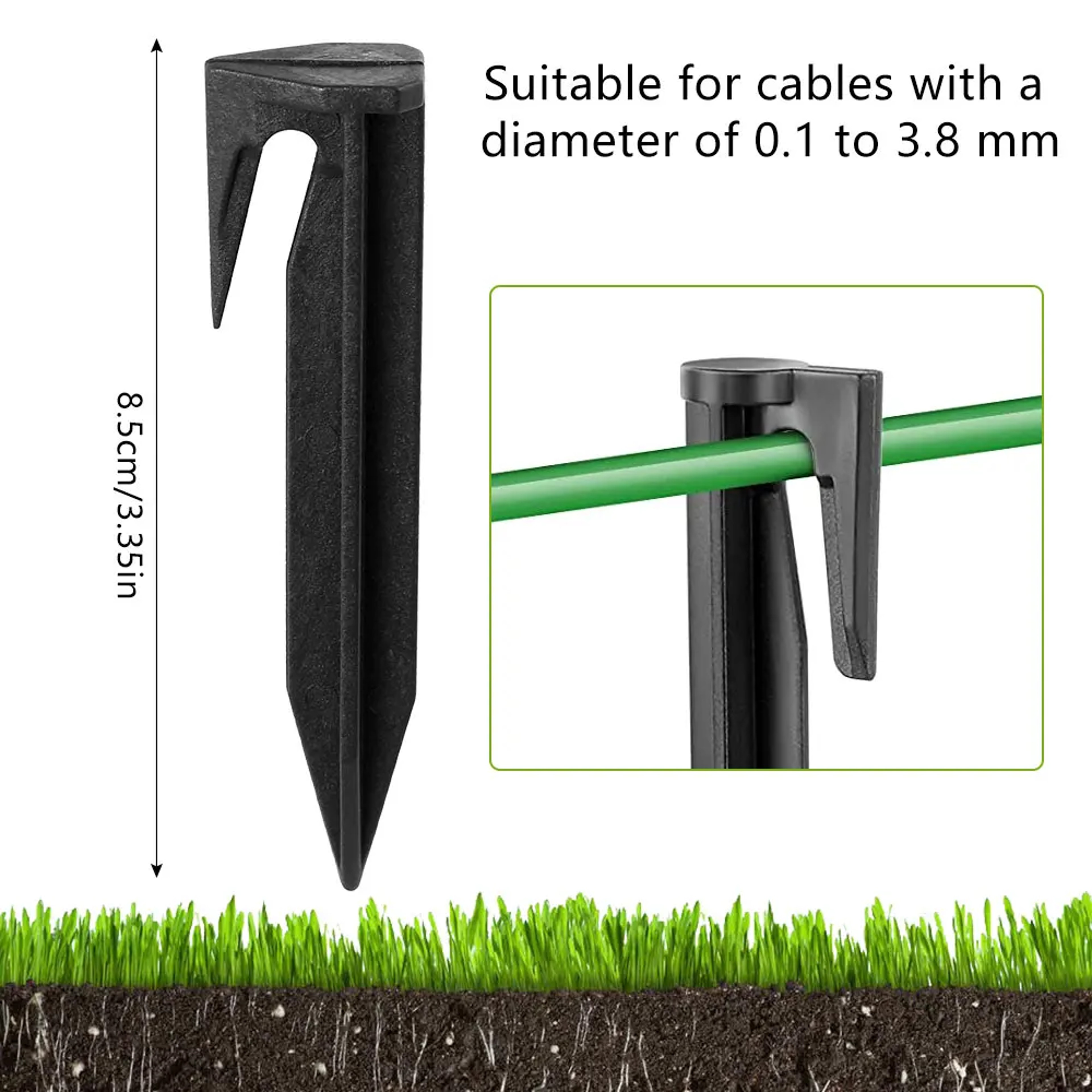 Universal Boundary Wire Stakes For Robot Lawn Mowers  Durable Plastic Lawn Pegs For Automower  Pet  5