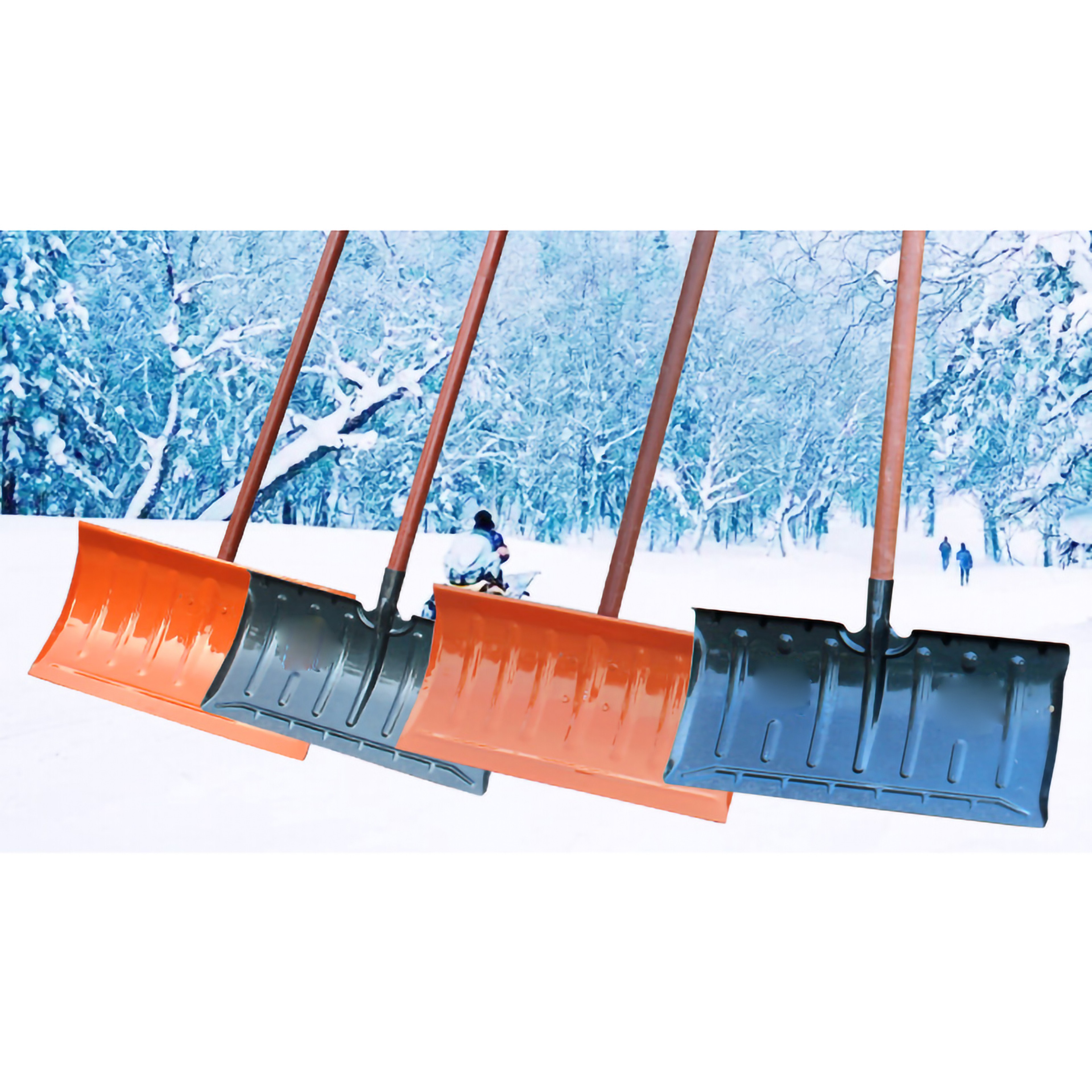 Heavy Duty Snow Shovel & Ice Scraper High Carbon Steel Winter Snow Removal Tool – view 3