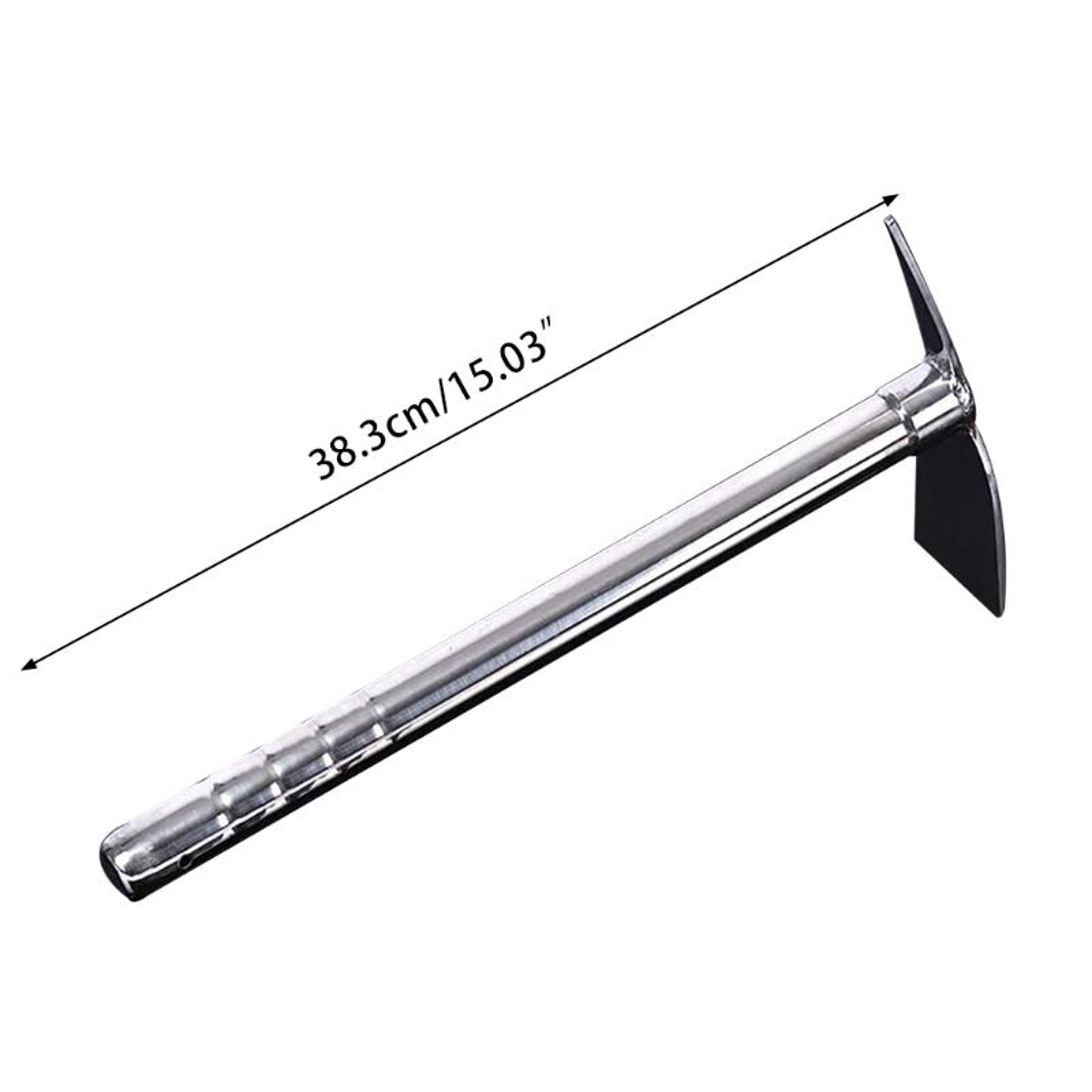 Stainless Steel Garden Rake Hoe Hand Garden Digging Tool for Weeding, Cultivating & Soil Loosening – view 6