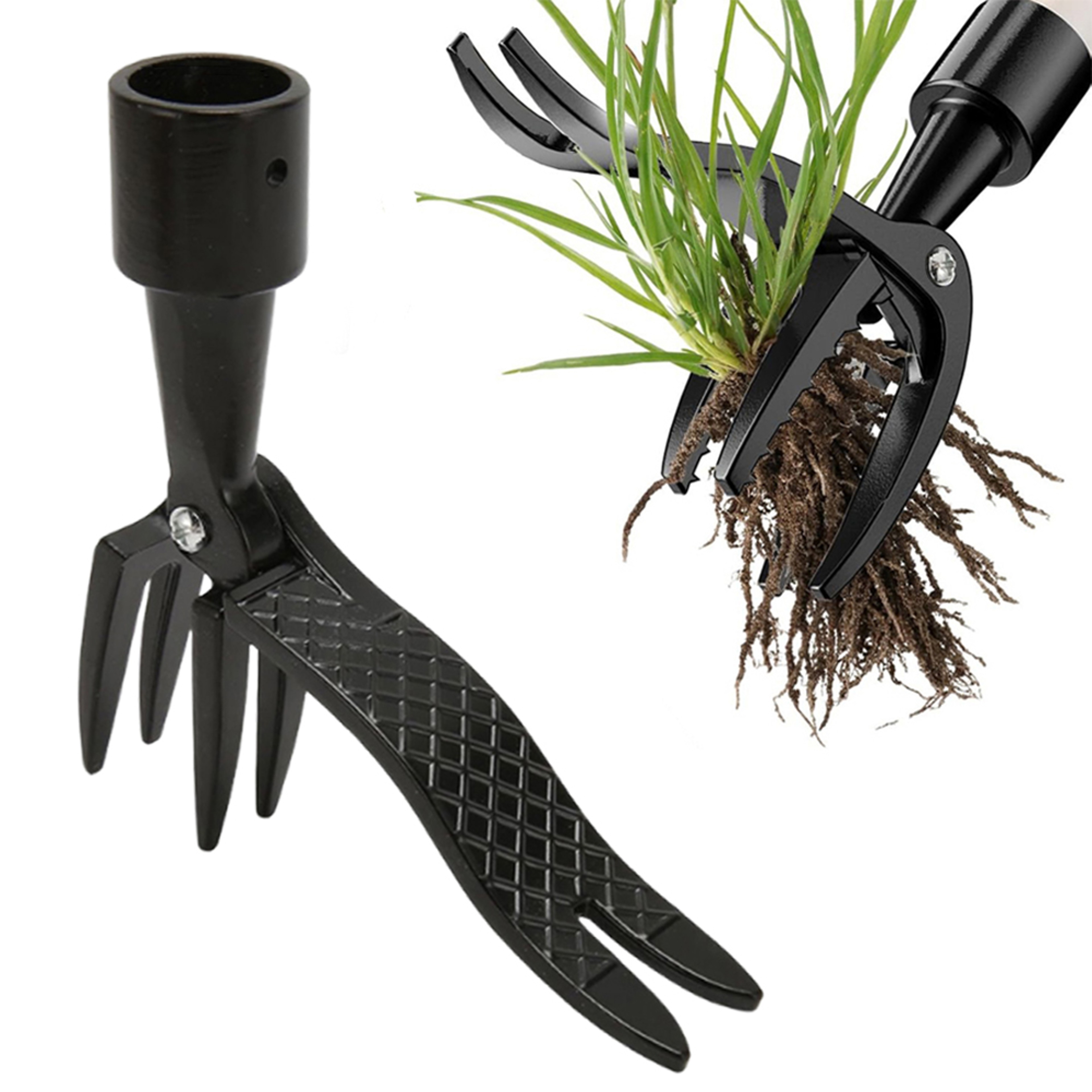 Stand Up Weed Puller Replacement Head with Foot Pedal Garden Root Remover Tool – view 4