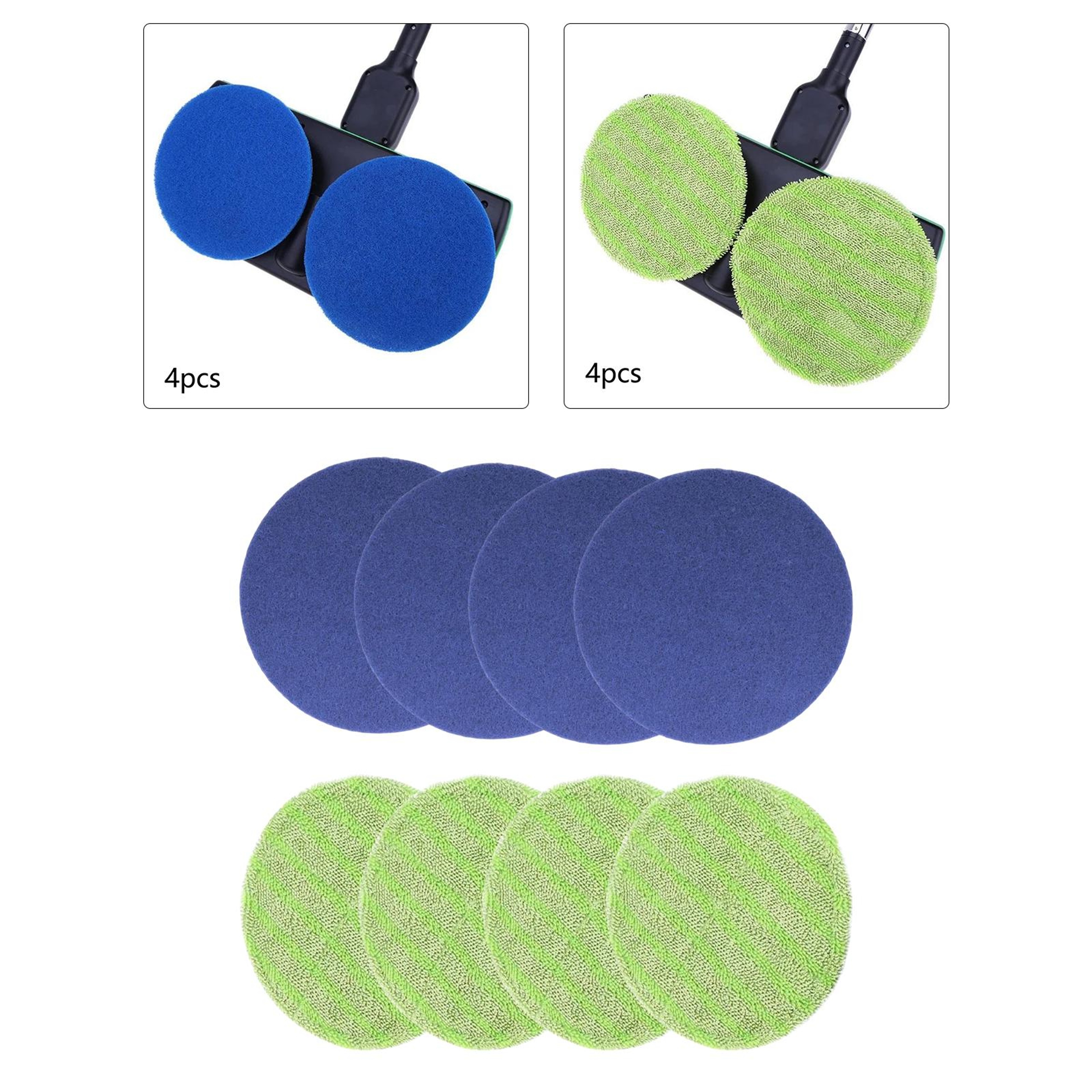 Microfiber Mop Pads Pack Reusable Floor Scrubber Pads for Electric Mop Cleaning – view 5
