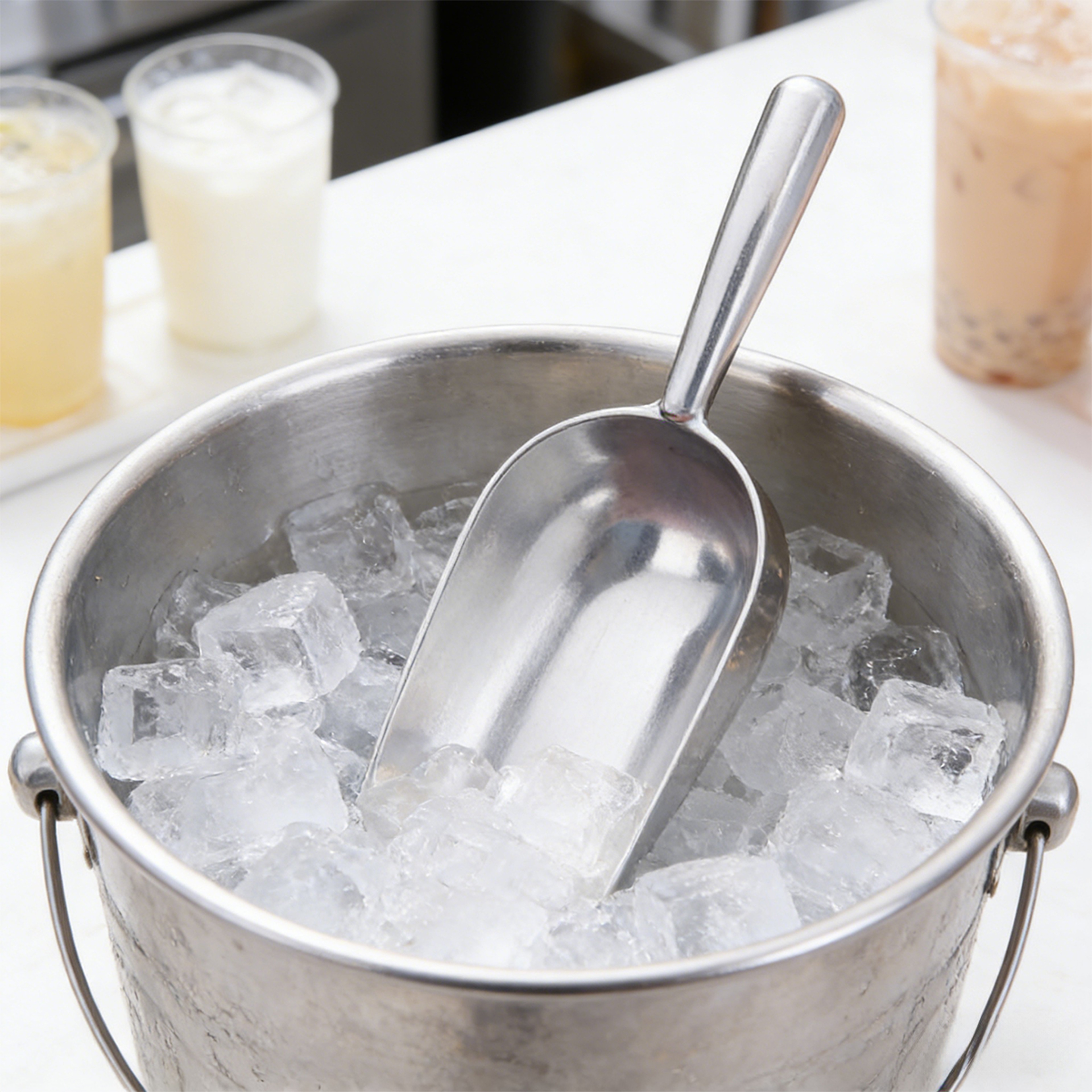 Heavy Duty Aluminum Ice Scoop for Ice, Flour, Candy & Dry Goods Storage – view 6
