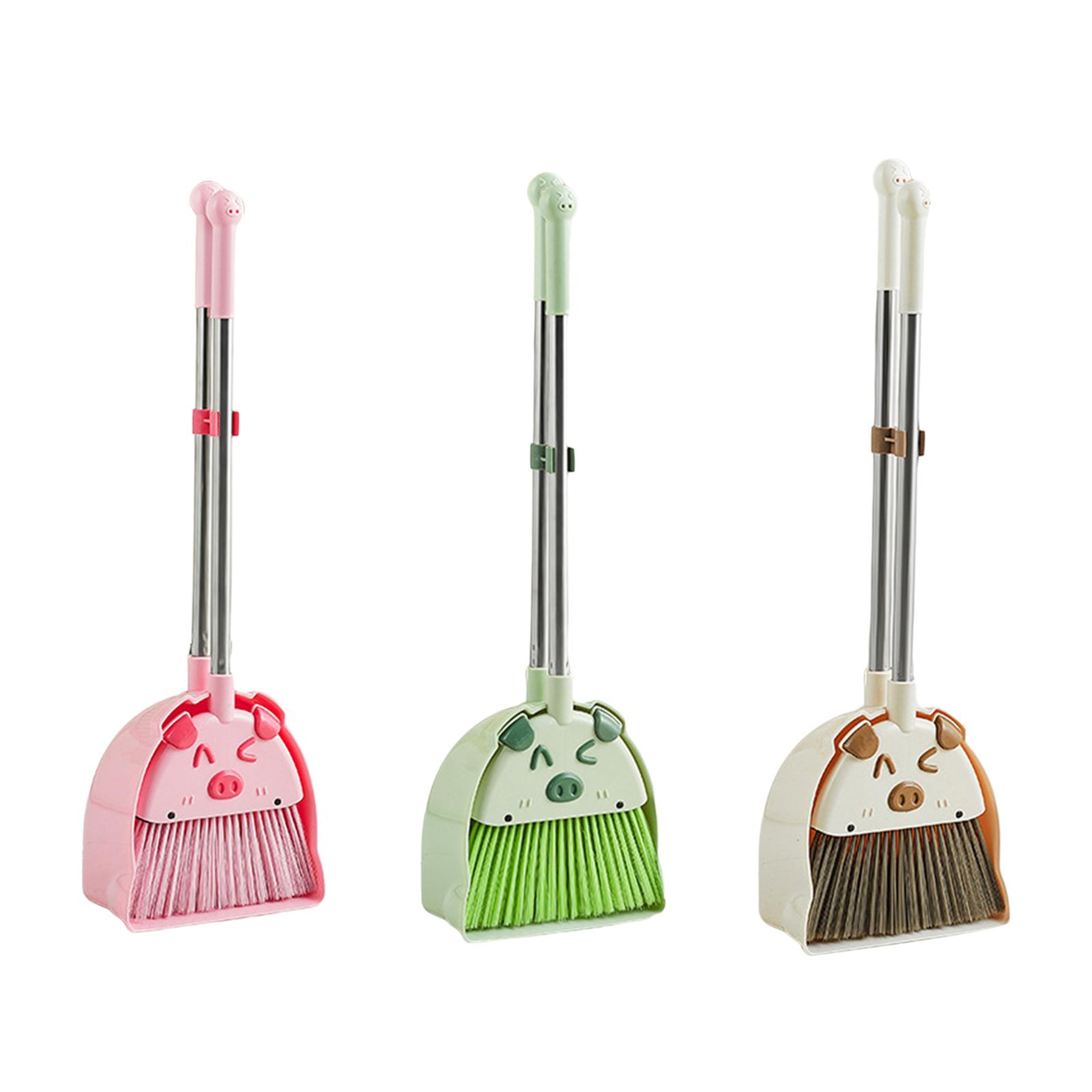 Kids Cleaning Set Mini Broom And Dustpan Pretend Play Housekeeping Toy For Toddlers Ages 0
