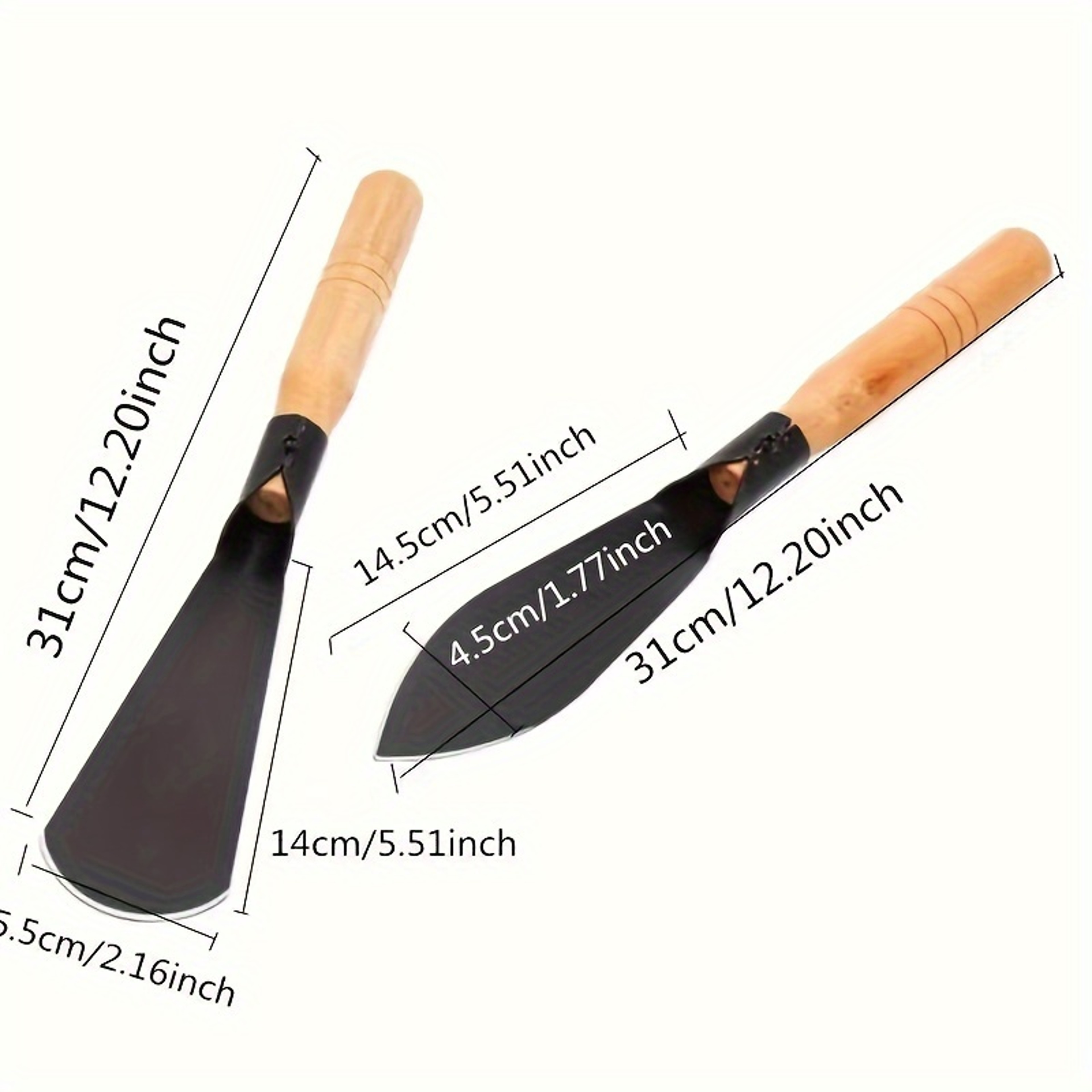 Heavy Duty Garden Shovel Tool Set with Wooden Handle Multi Purpose Manganese Steel Hand Gardening Tools – view 3