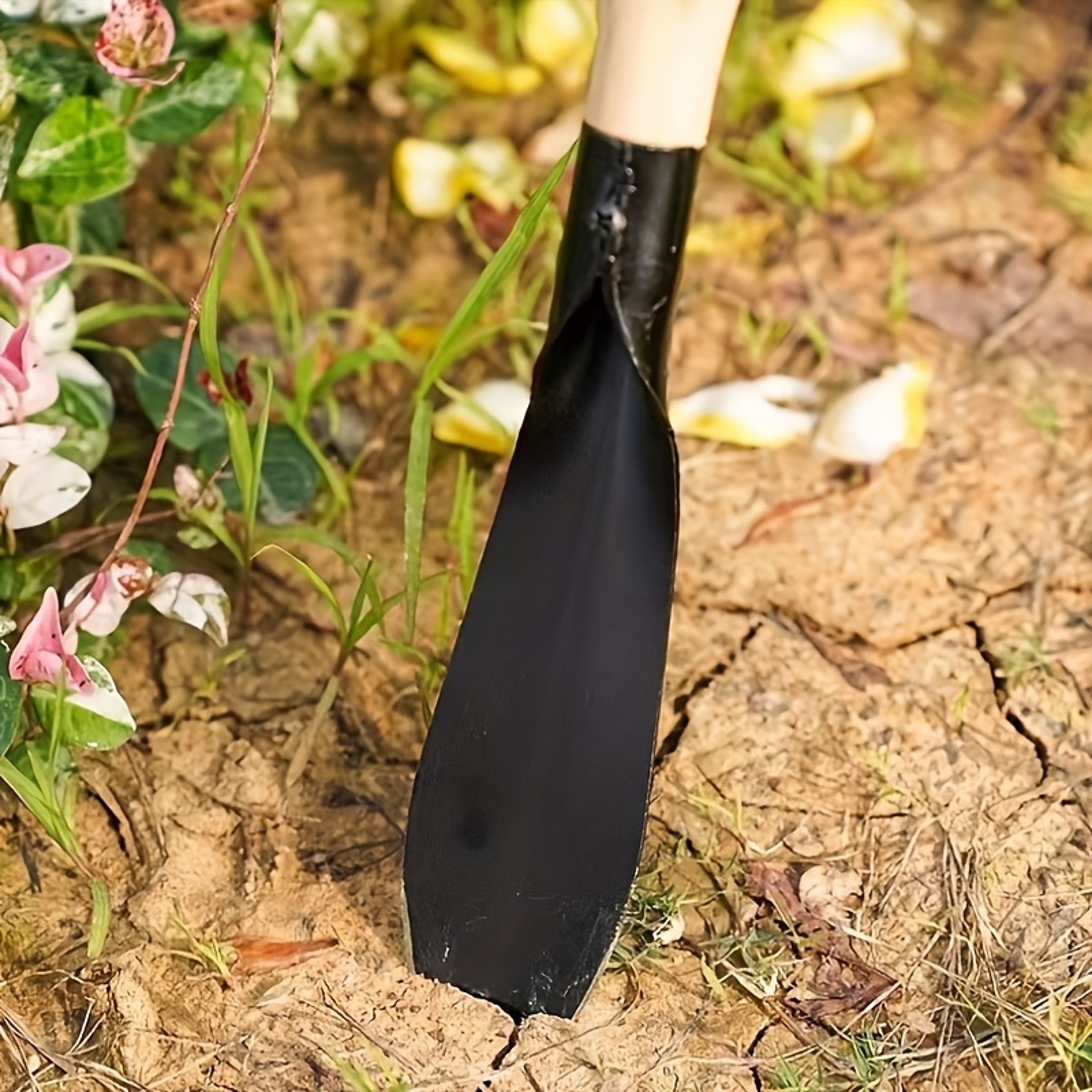 Heavy Duty Garden Shovel Tool Set with Wooden Handle Multi Purpose Manganese Steel Hand Gardening Tools – view 5